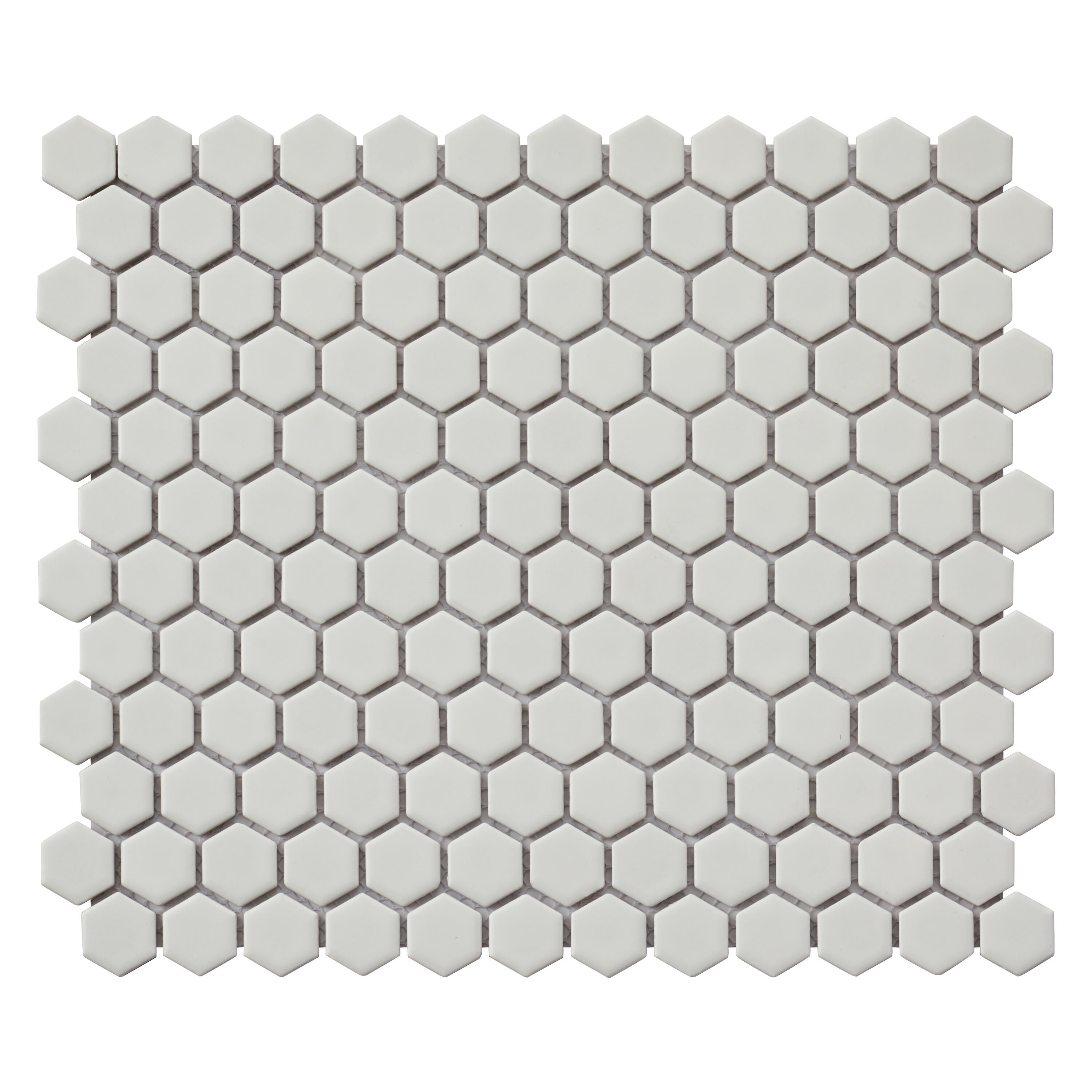 1 plaque de mosaïque Hexagon porcelaine blanc 32 x 27.5 cm ARTENS - 3