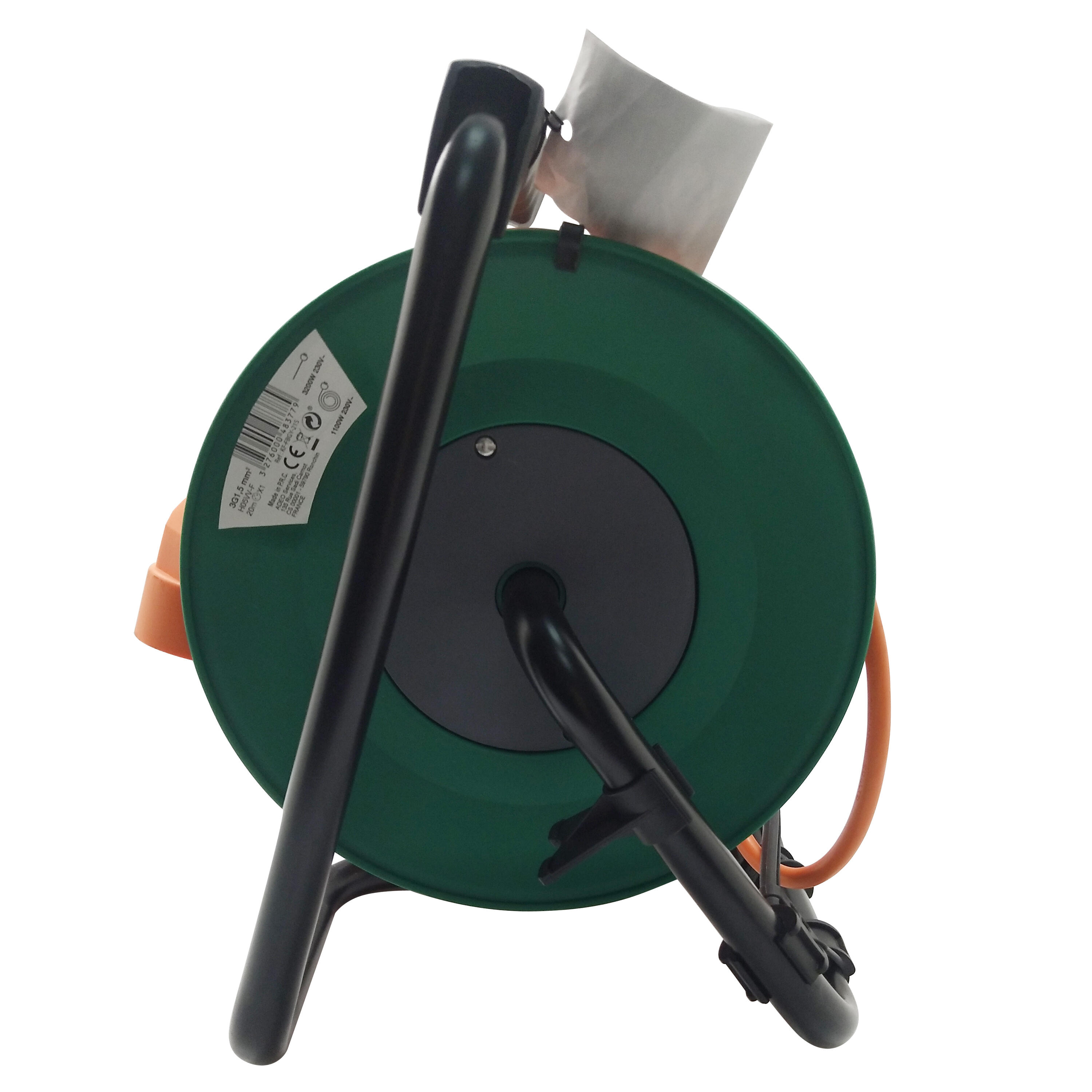 Enrouleur de câble électrique jardin L.20m ho5vvf 3g1.5, prise avec terre LEXMAN - 4