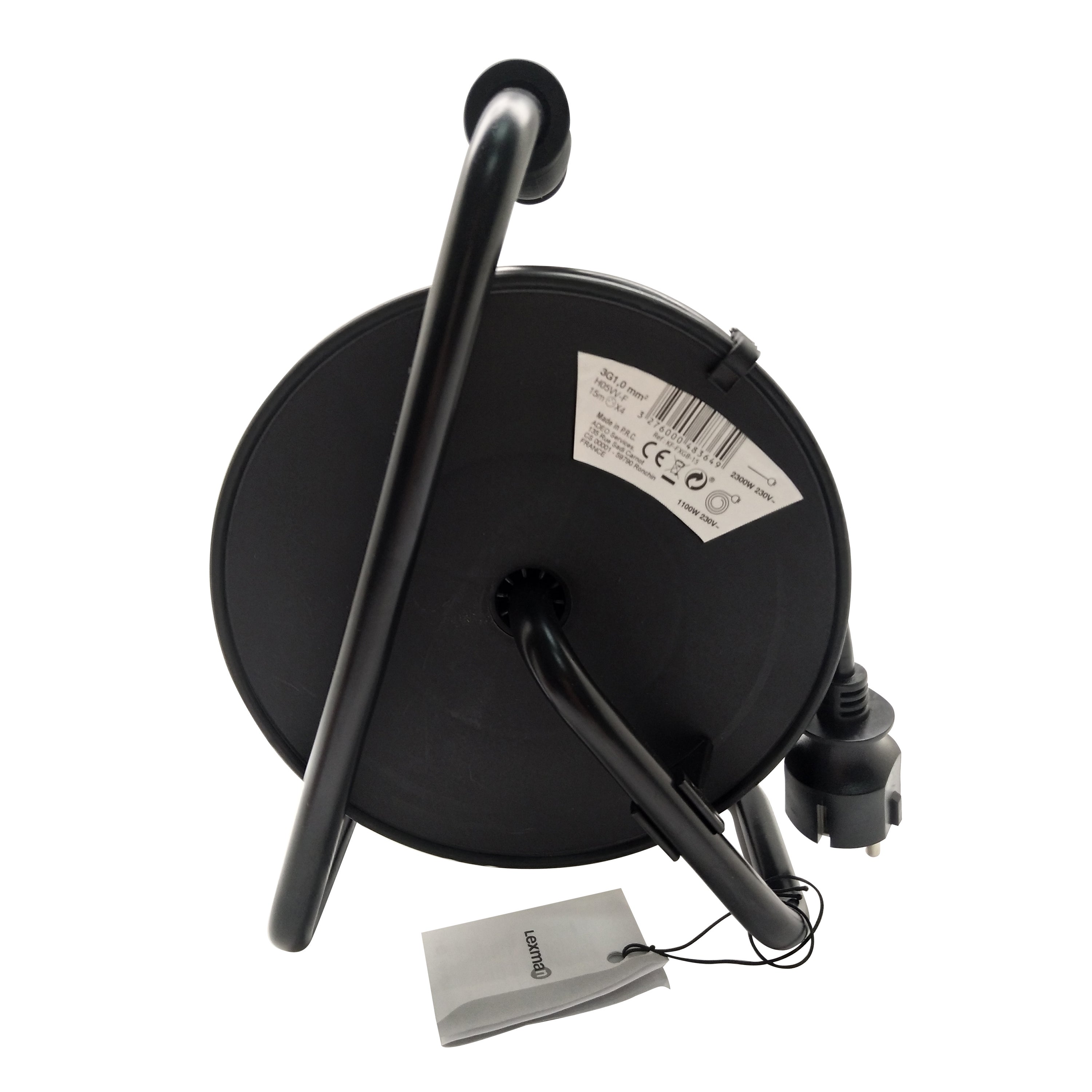 Enrouleur de câble électrique ménager L.15 m ho5vvf 3g1, LEXMAN - 3