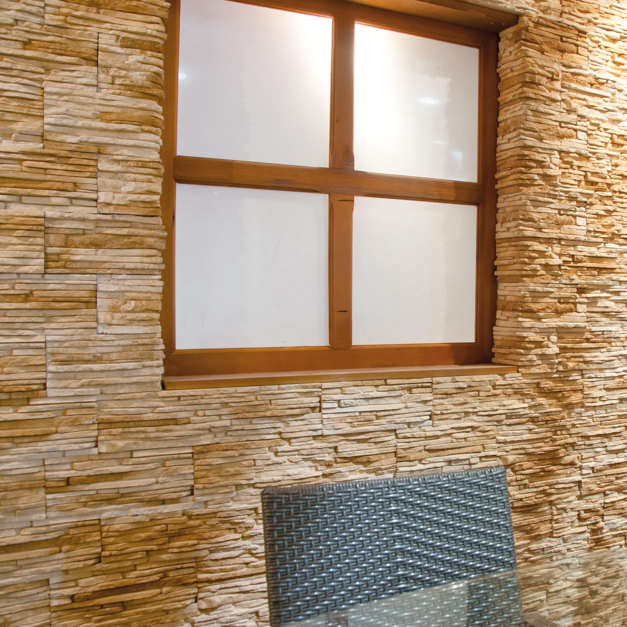 Revestimiento horm alig aspecto piedra pack 8 esq. laredo canela 12,5x10x20cm