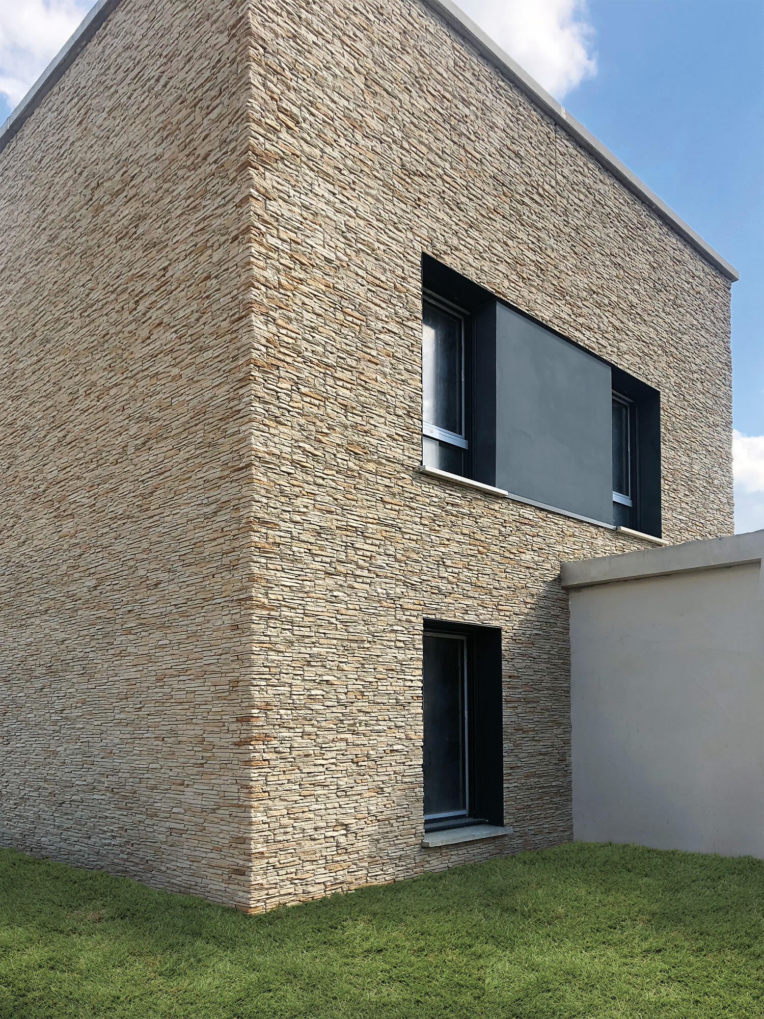 Revestimiento aspecto piedra pack 10 esq. andorra cobrizo 10x10x20cm horm. alig