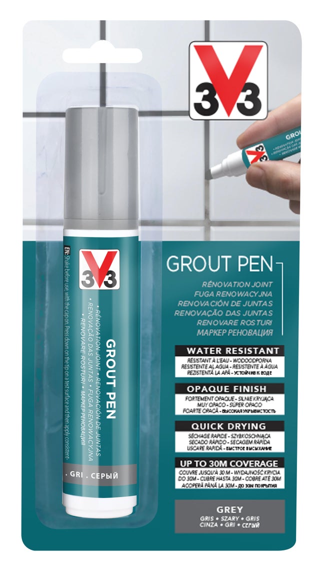 Caneta branqueador juntas cinzento 15 ml V33