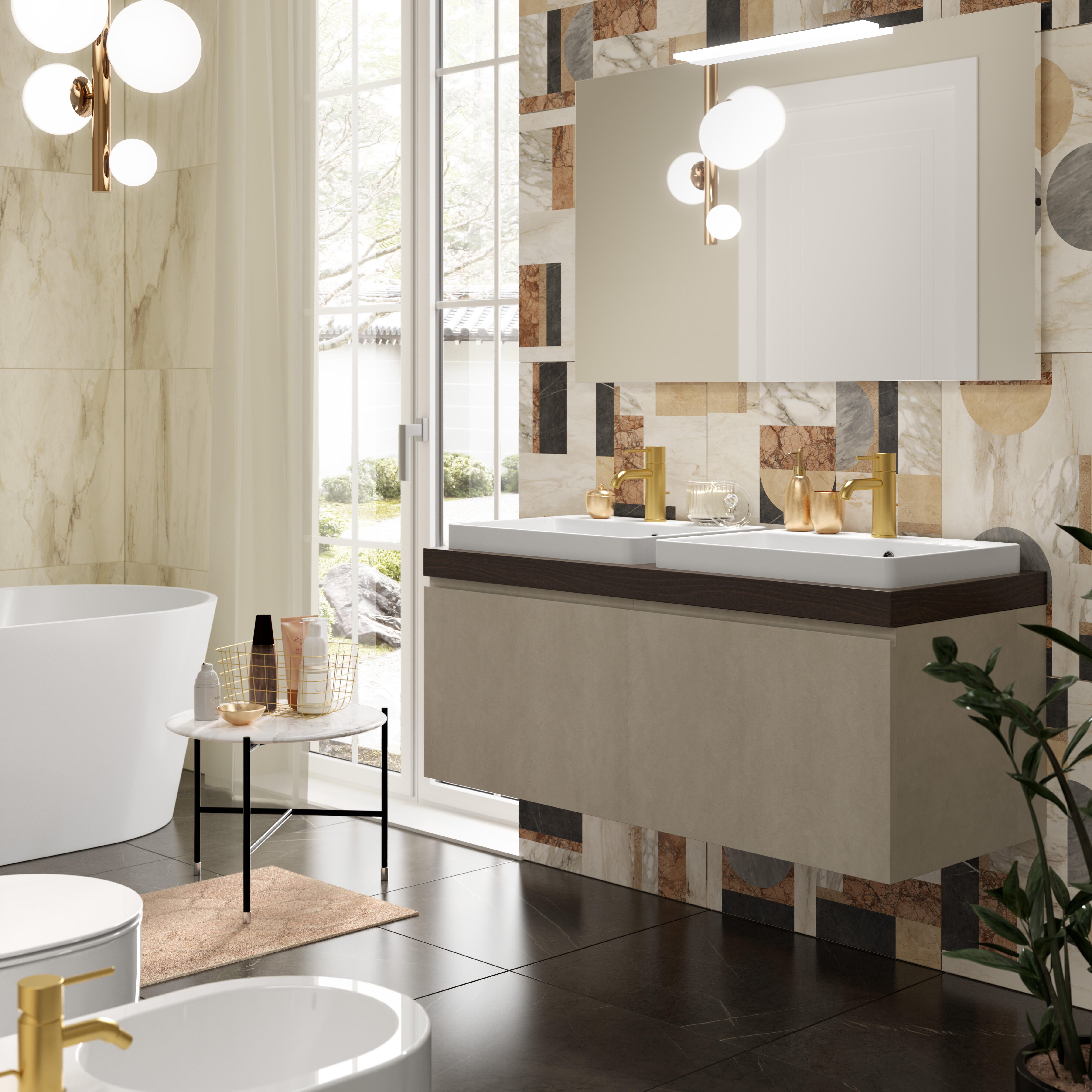 Piastrella da pavimento e rivestimento interno in gres porcellanato 75 x 150 cm rettificato bianco opaco Jolie traffico intenso (pei 4/5) Sp. 9.5 mm 2.25 mq - 3