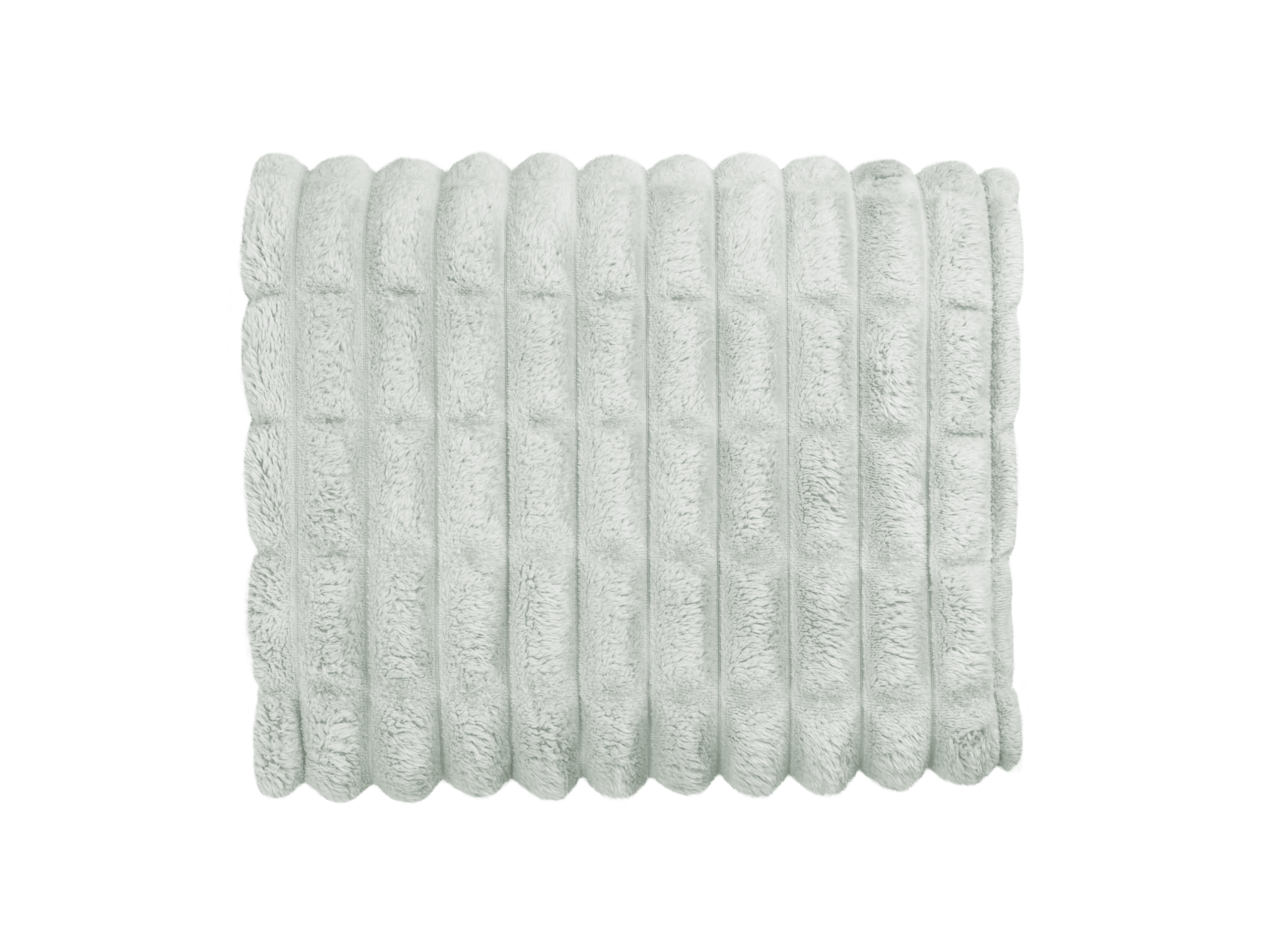 Manta franela Andes rectangular poliéster liso gris overlock y cosido de 130x170 cm - 2