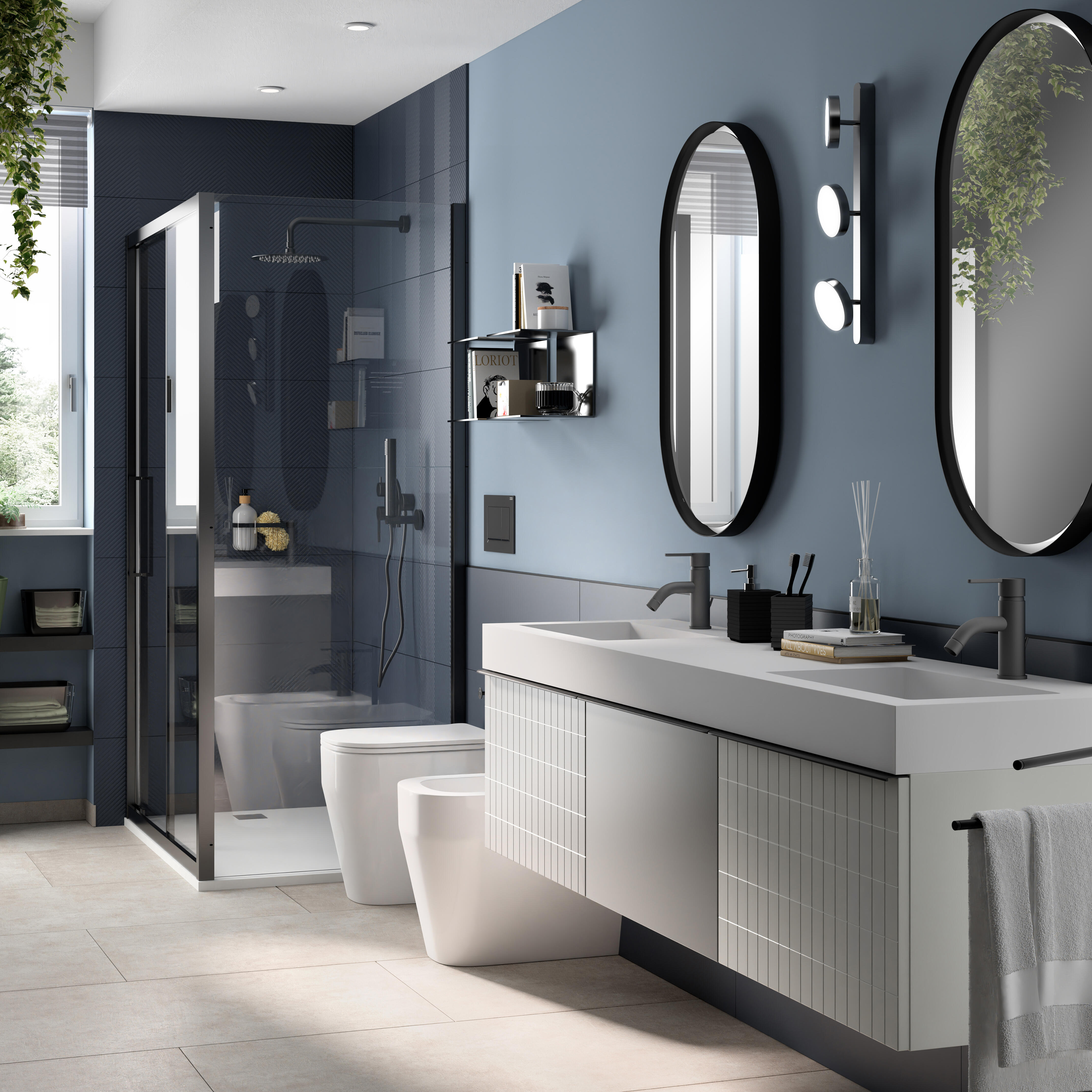 Vaso WC filomuro OLYMPIA CERAMICA tutto evo senza brida, sedile escluso P 53 x L 36 x H 42.5 cm bianco - 2