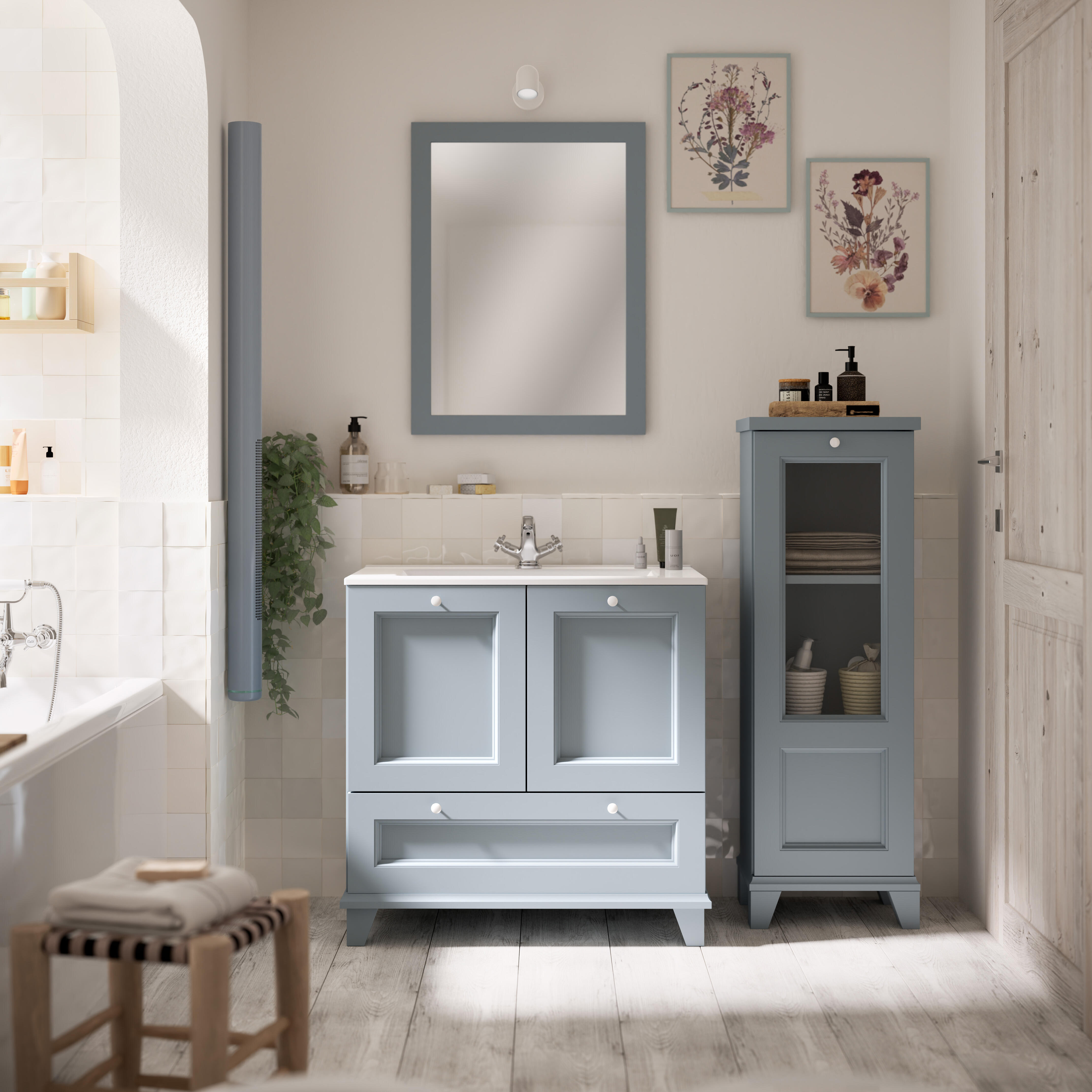 Termoarredo elettrico a fluido  DE'LONGHI ROLL 300 W  avorio L 9 x H 92.4 x P 11 cm - 2