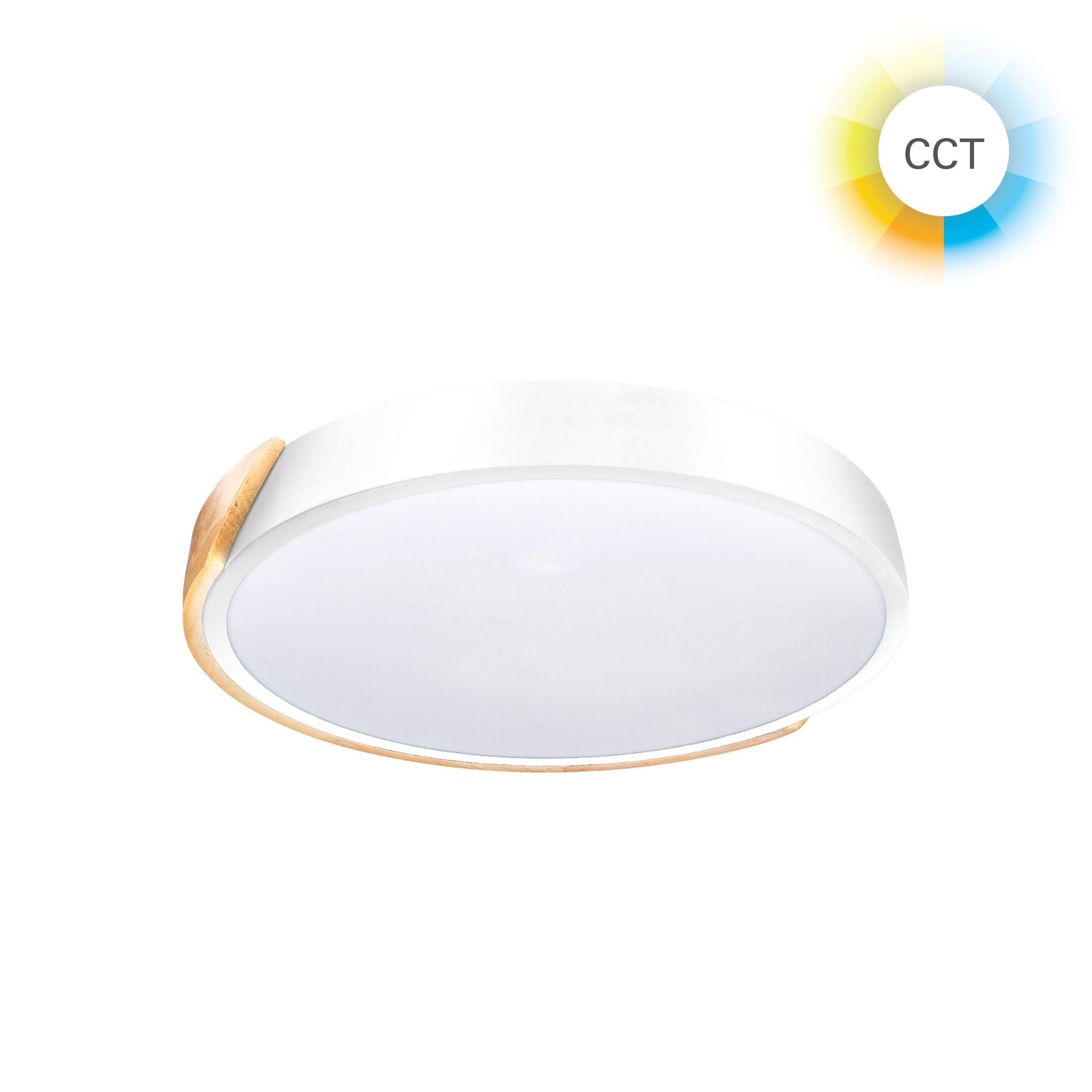 Plafón LED redondo blanco FORLIGHT 5040 lm color de la luz de cálida a fría CCT (3000K-6500K) ø41.5 cm IP20 - 5