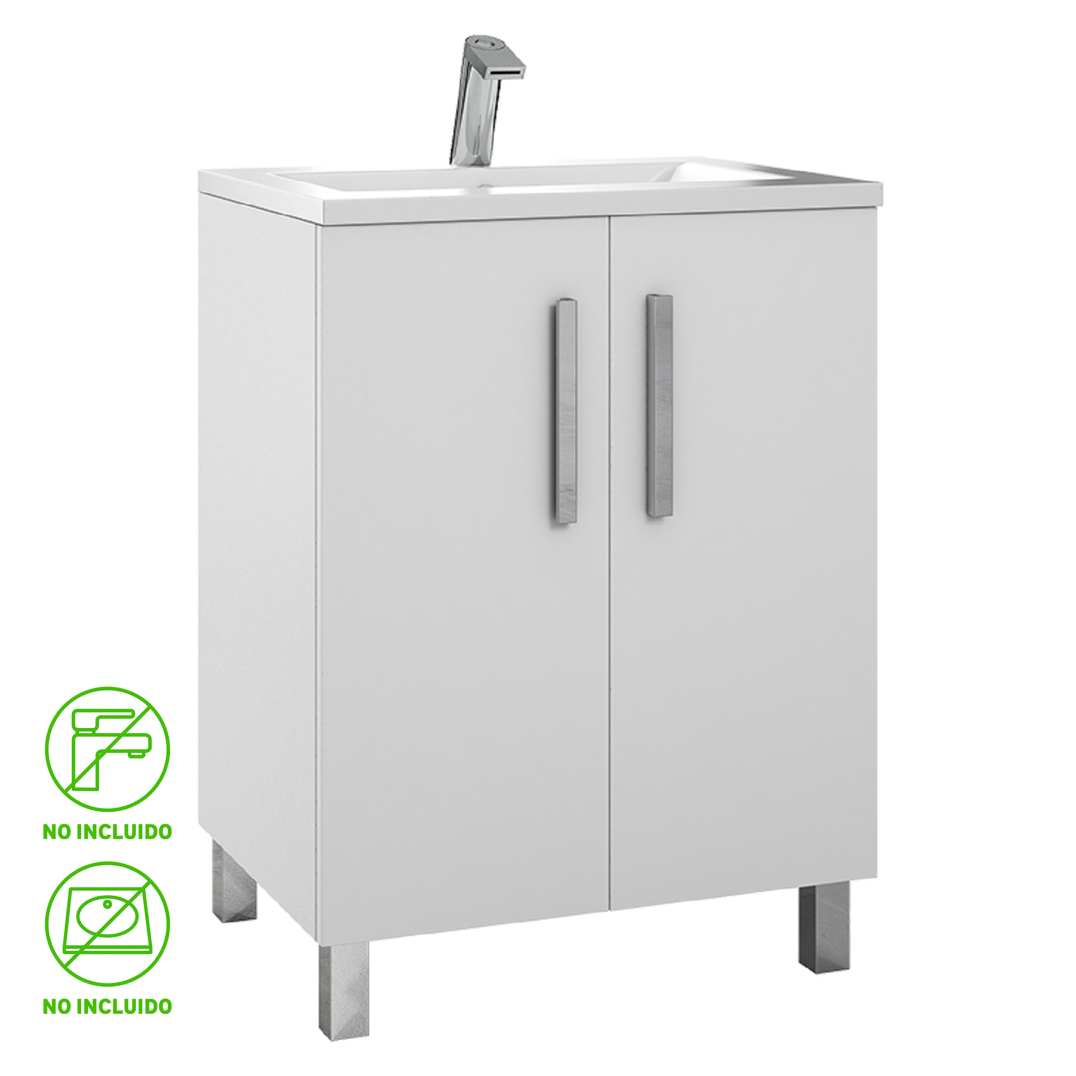 Mueble de baño Tempo blanco 60x45 cm (lavabo no incluido) - 6