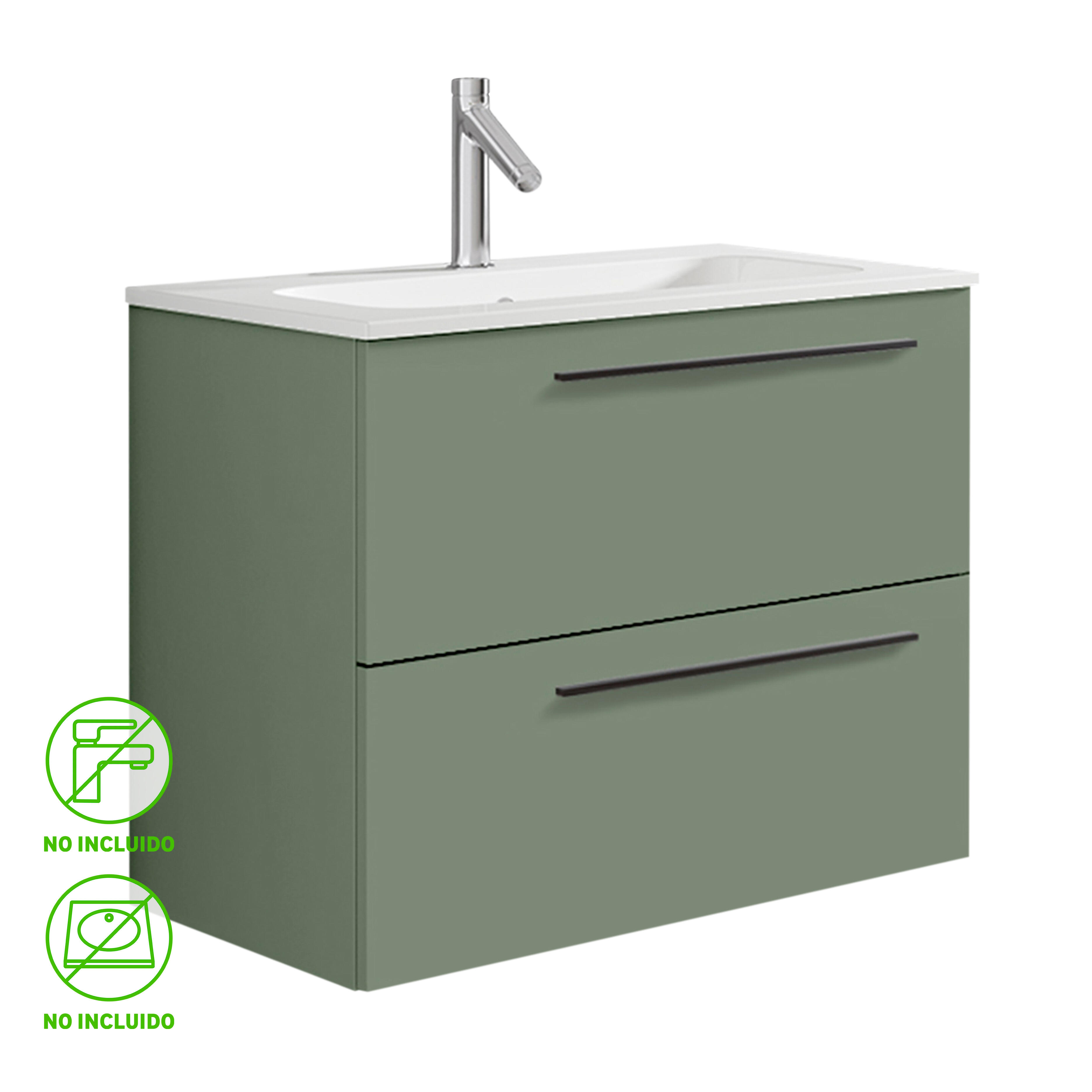 Mueble de baño mia verde 60x45 cm (lavabo no incluido)