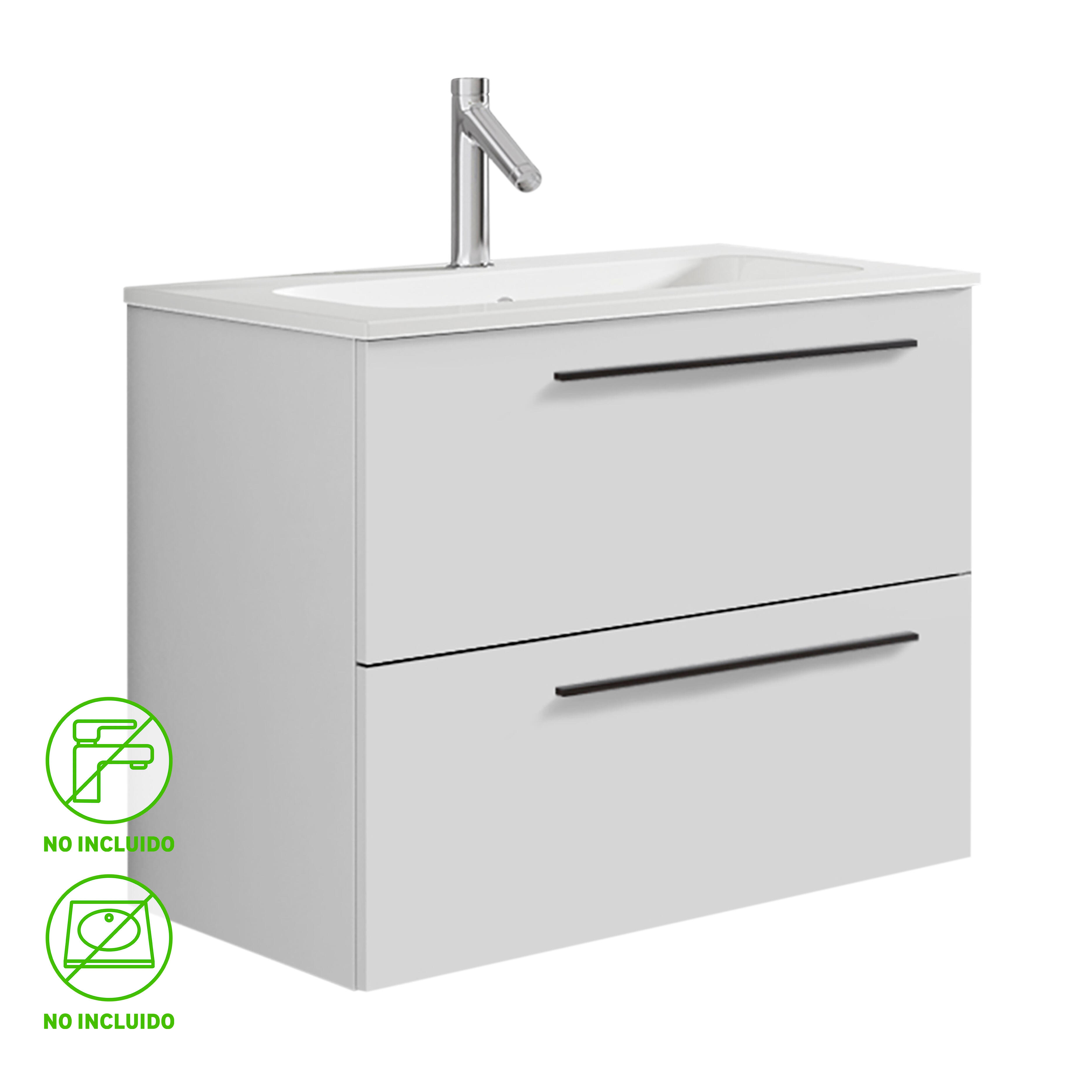 Mueble de baño mia blanco 60x45 cm (lavabo no incluido)