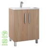 Mueble de baño Nerea nogal 60x45 cm (lavabo no incluido)