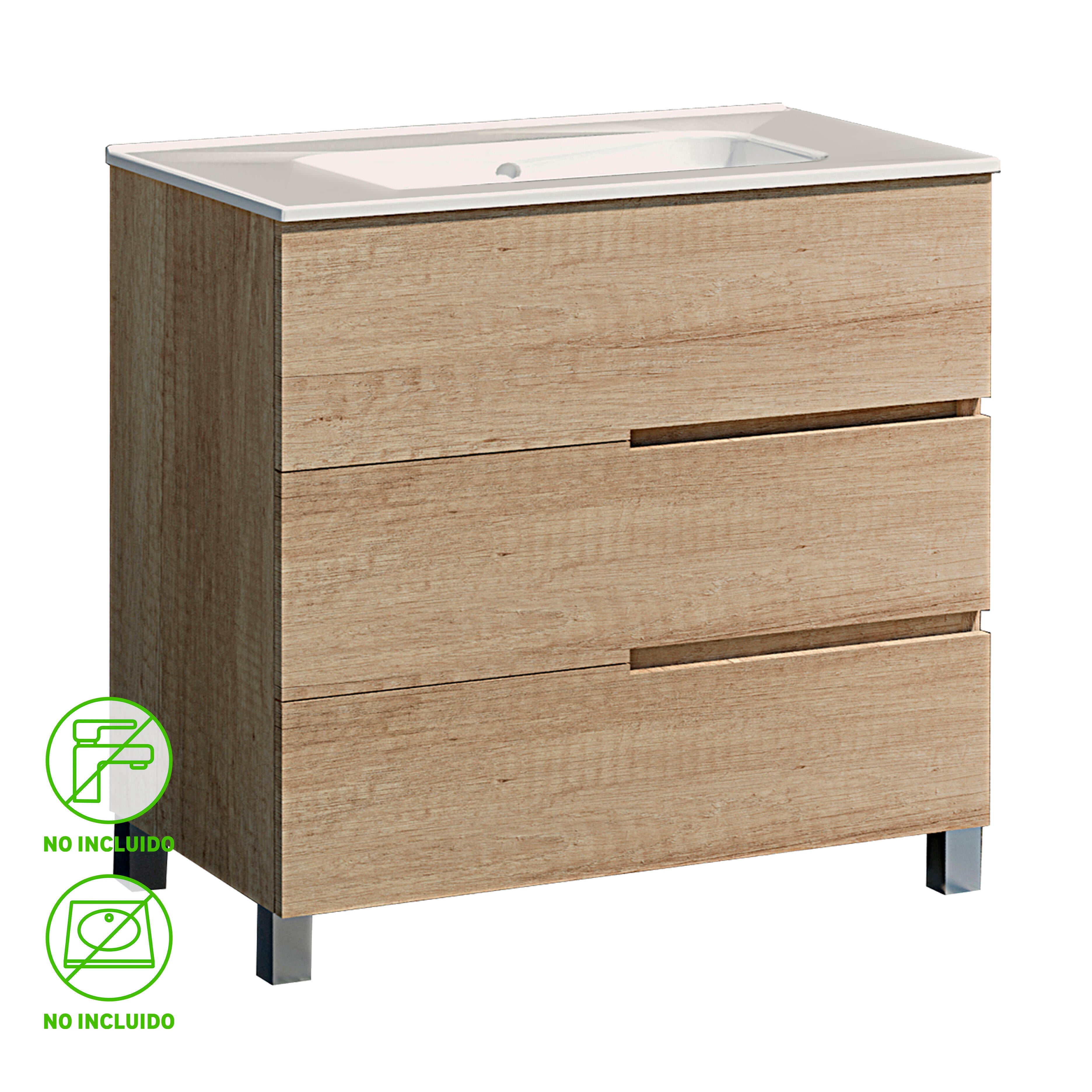 Mueble de baño alda olmo 80x45 cm