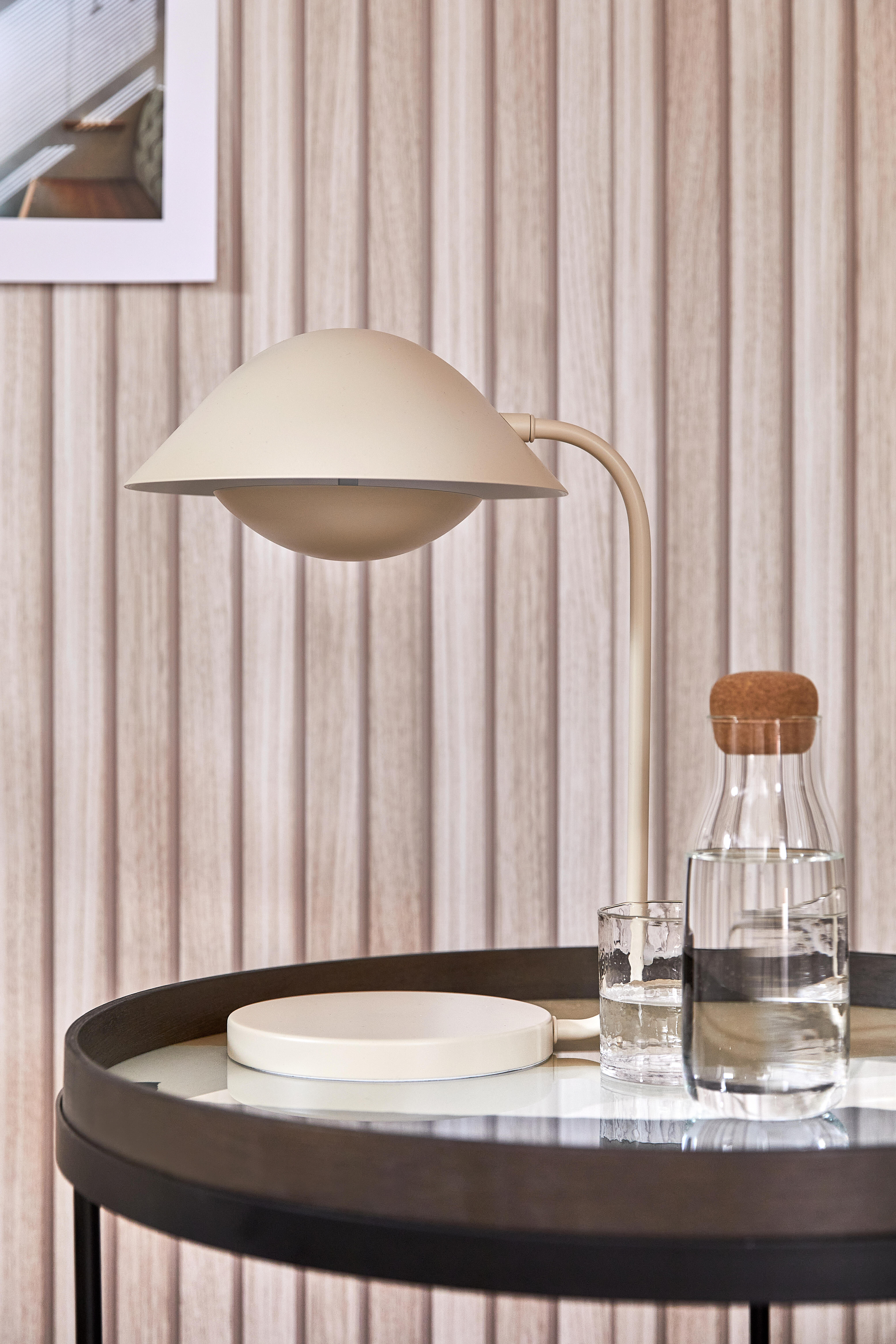 Papier peint intissé Tasseaux brun clair - 7