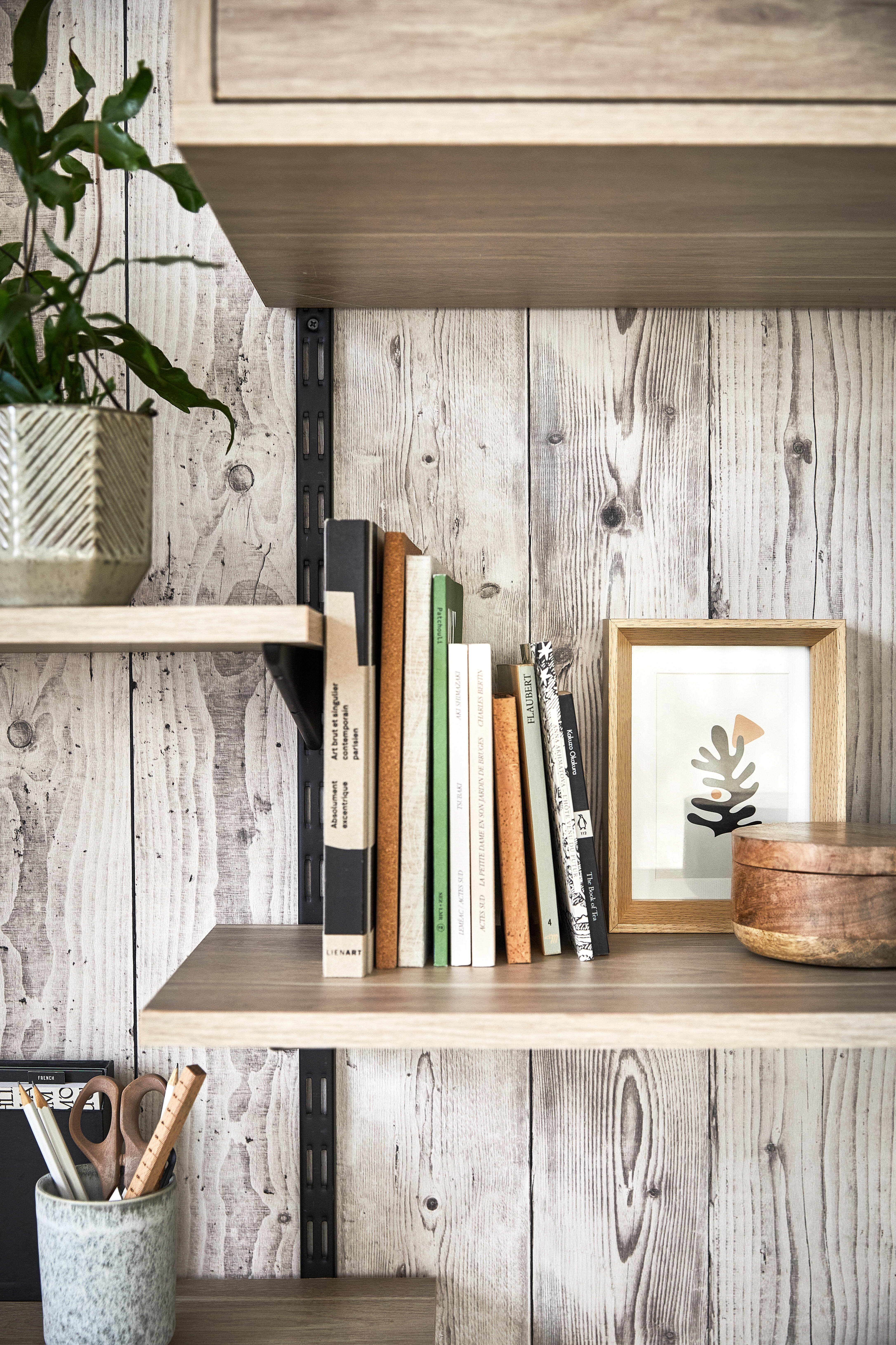 Papier peint intissé Planche tribale gris - 7