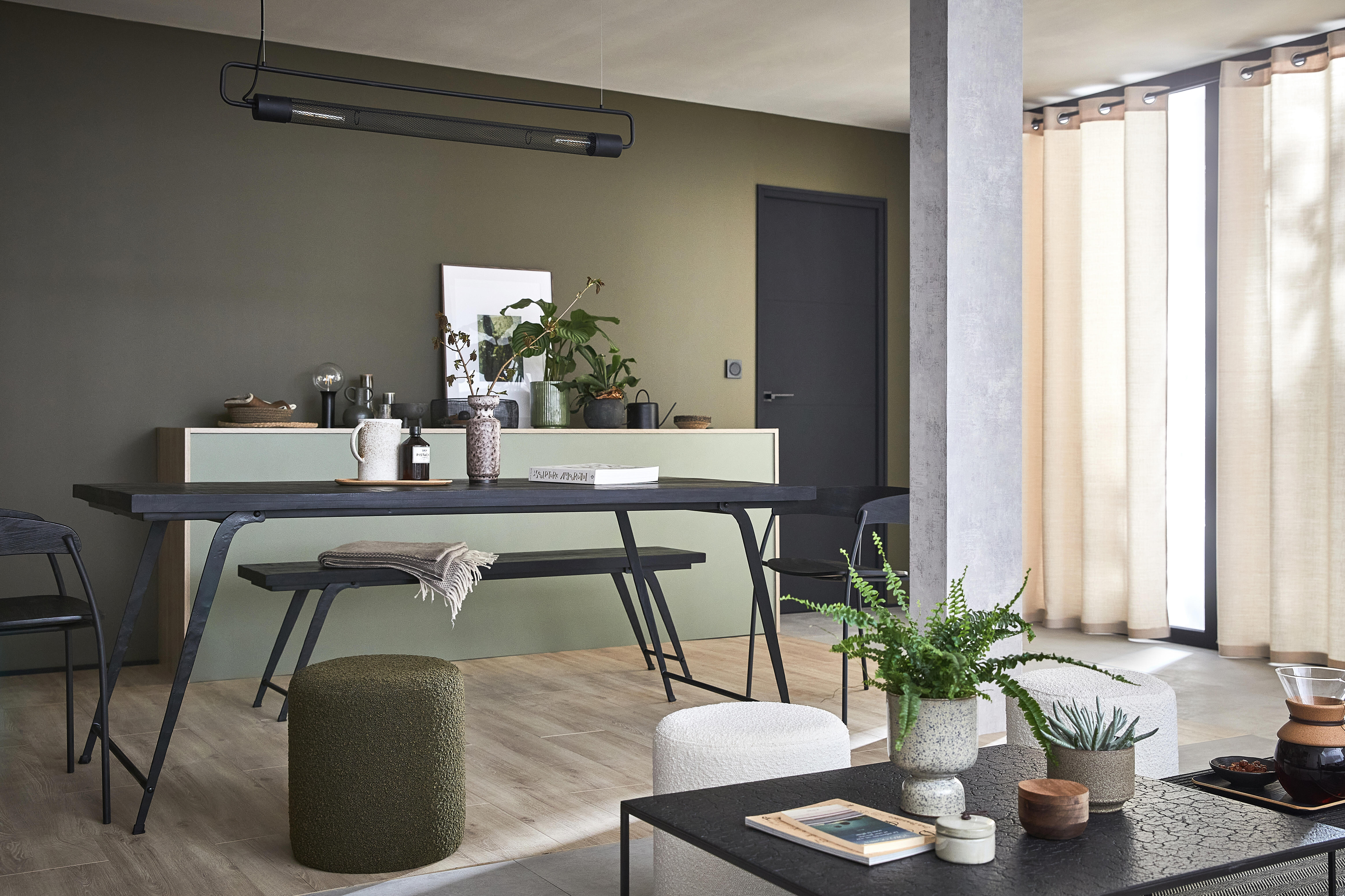 Peinture mur, boiserie vert ombelle velours LIBÉRON 163 faubourg 2.5L - 6