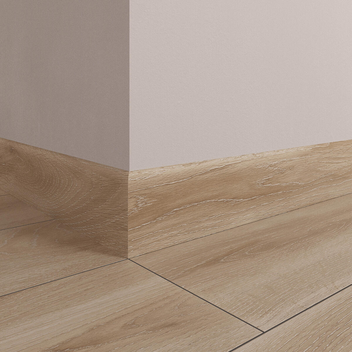 Lot de 4 plinthes Living, beige, l. 8 x L. 60 cm, Ep.9.5 mm - 2