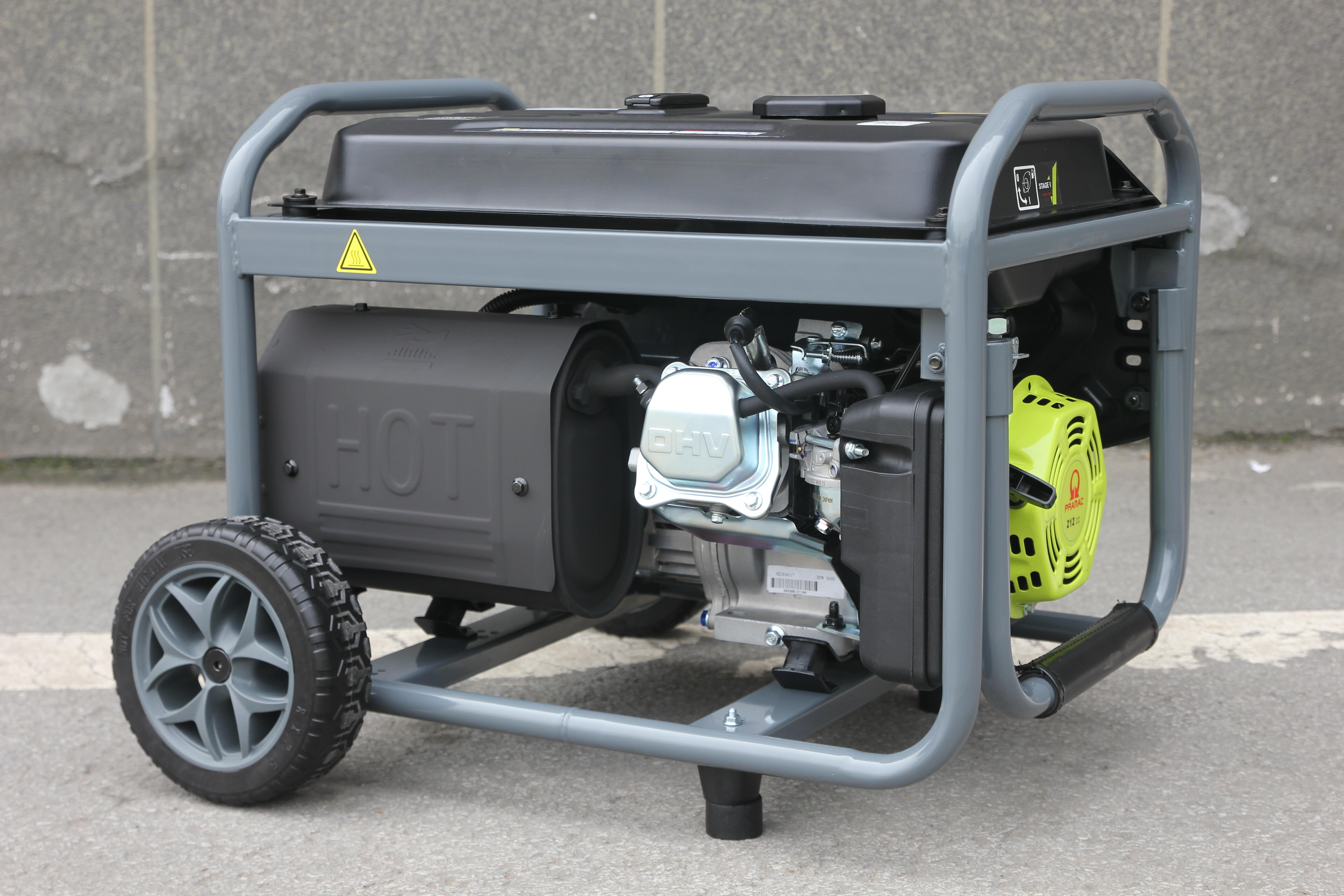 Gerador a gasolina com AVR arranque elétrico 2900W/2700W Pramac EPW3000 - 18