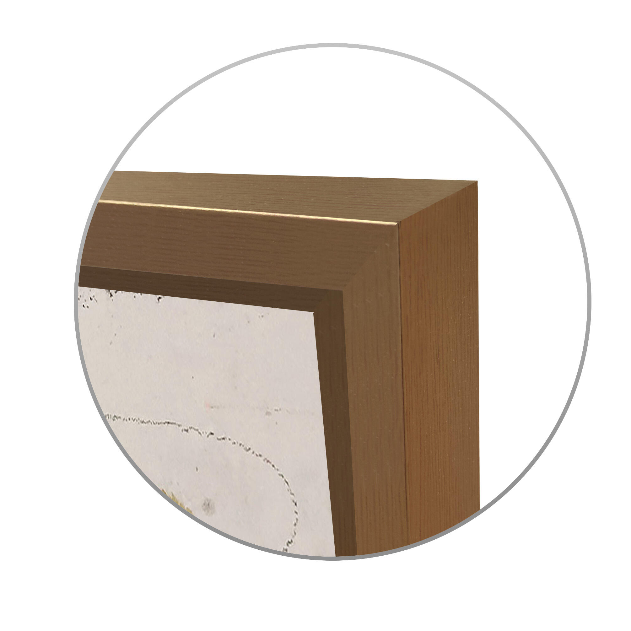 Quadro com moldura Original Abstrato turquesa 60x120 cm - 3