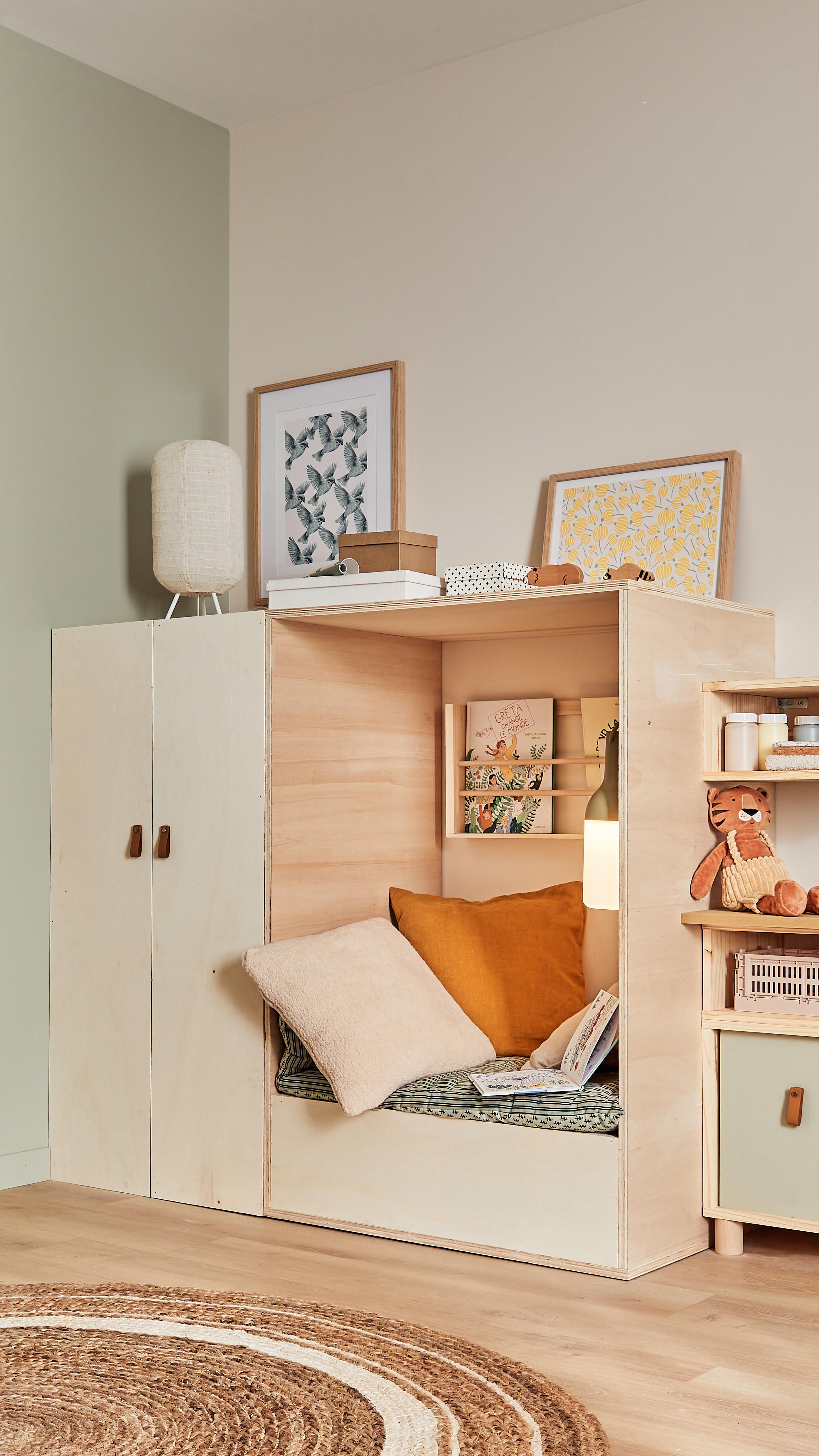 Peinture mur, boiserie vert mousson velours ENVIE Biosourcée 2L - 7