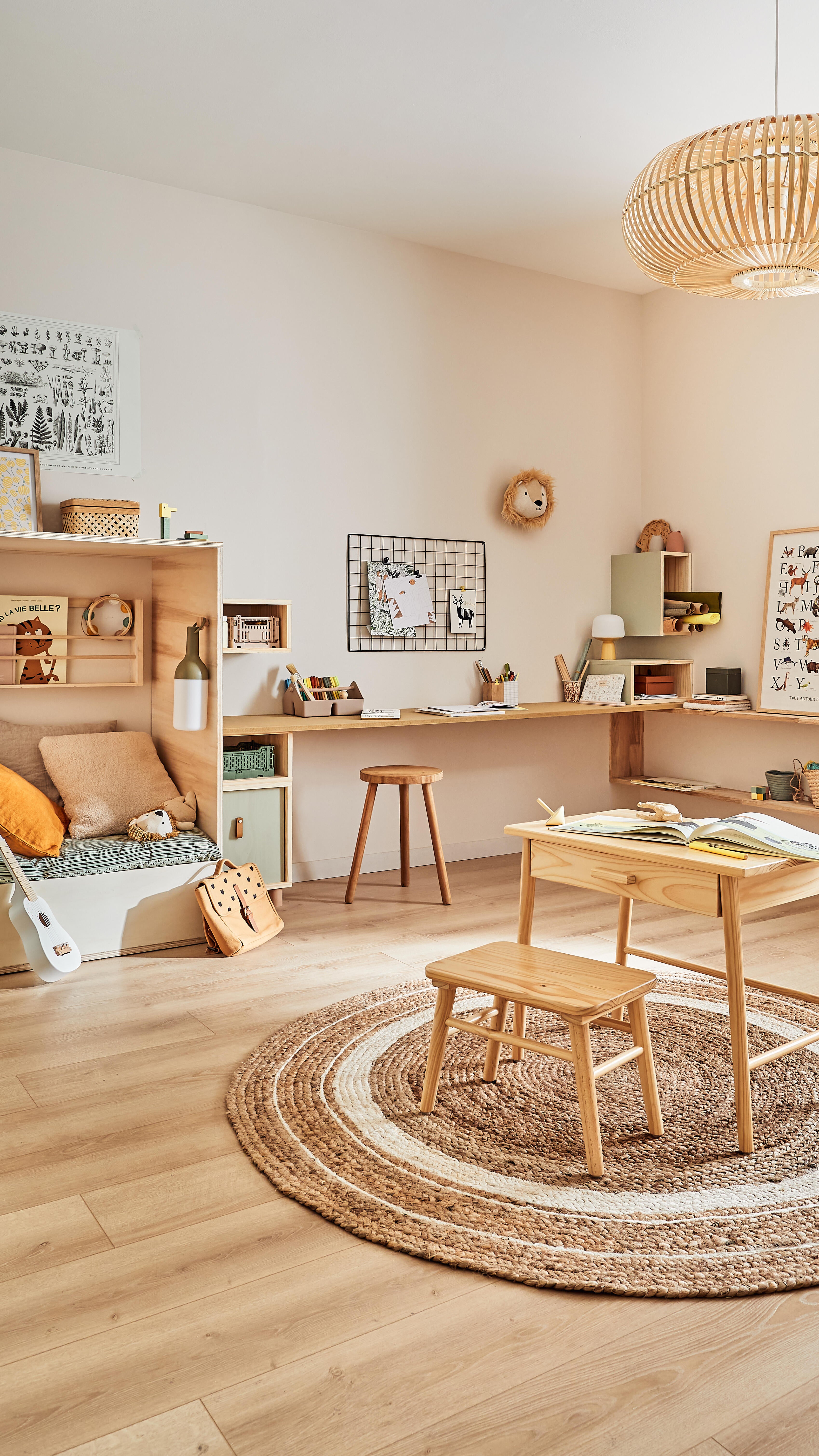 Tapis intérieur rond jute Nour - 5