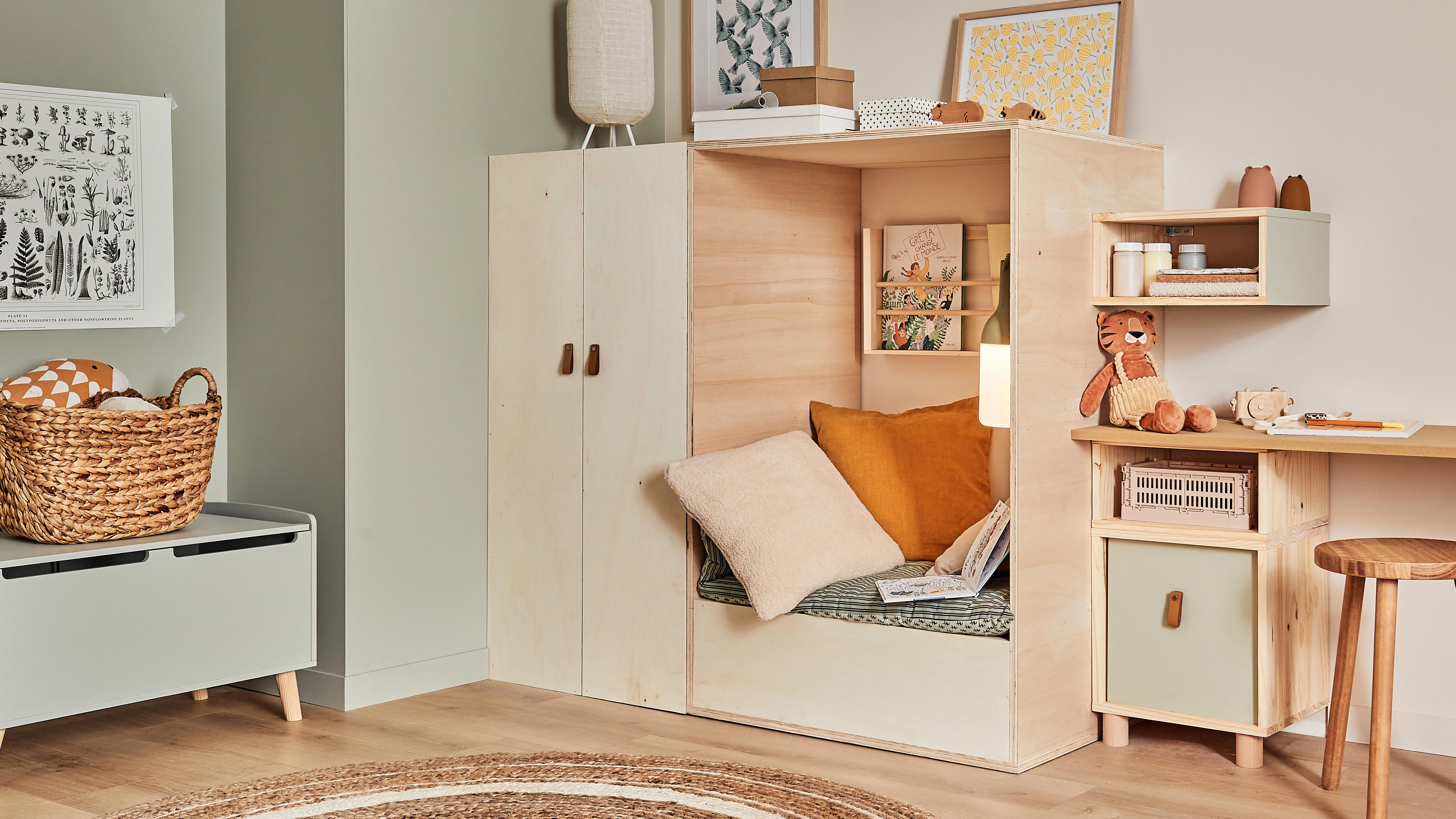 Peinture mur, boiserie vert mousson velours ENVIE Biosourcée 2L - 6