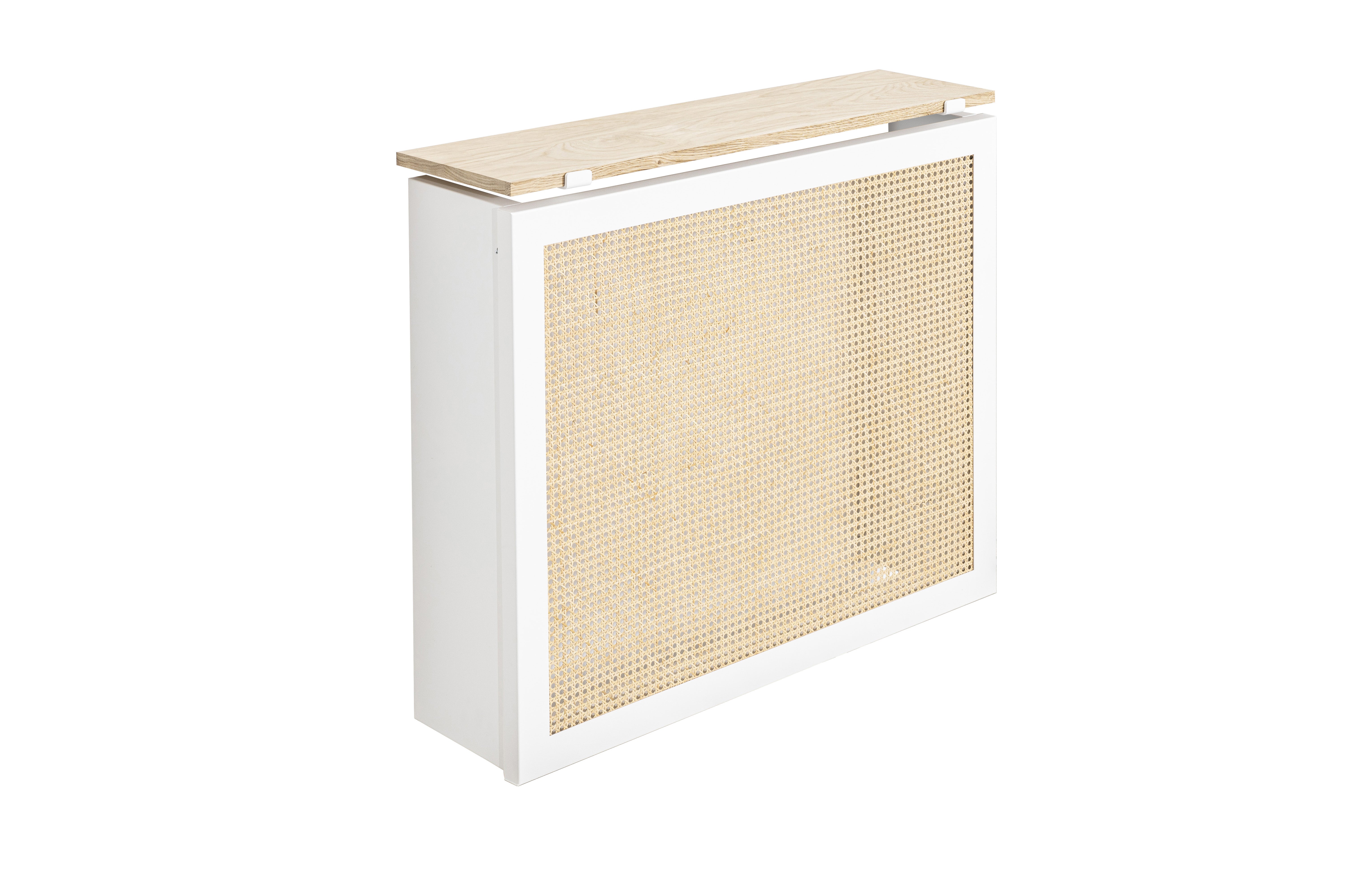 Cache-radiateur cannage 90 blanc sable - 2