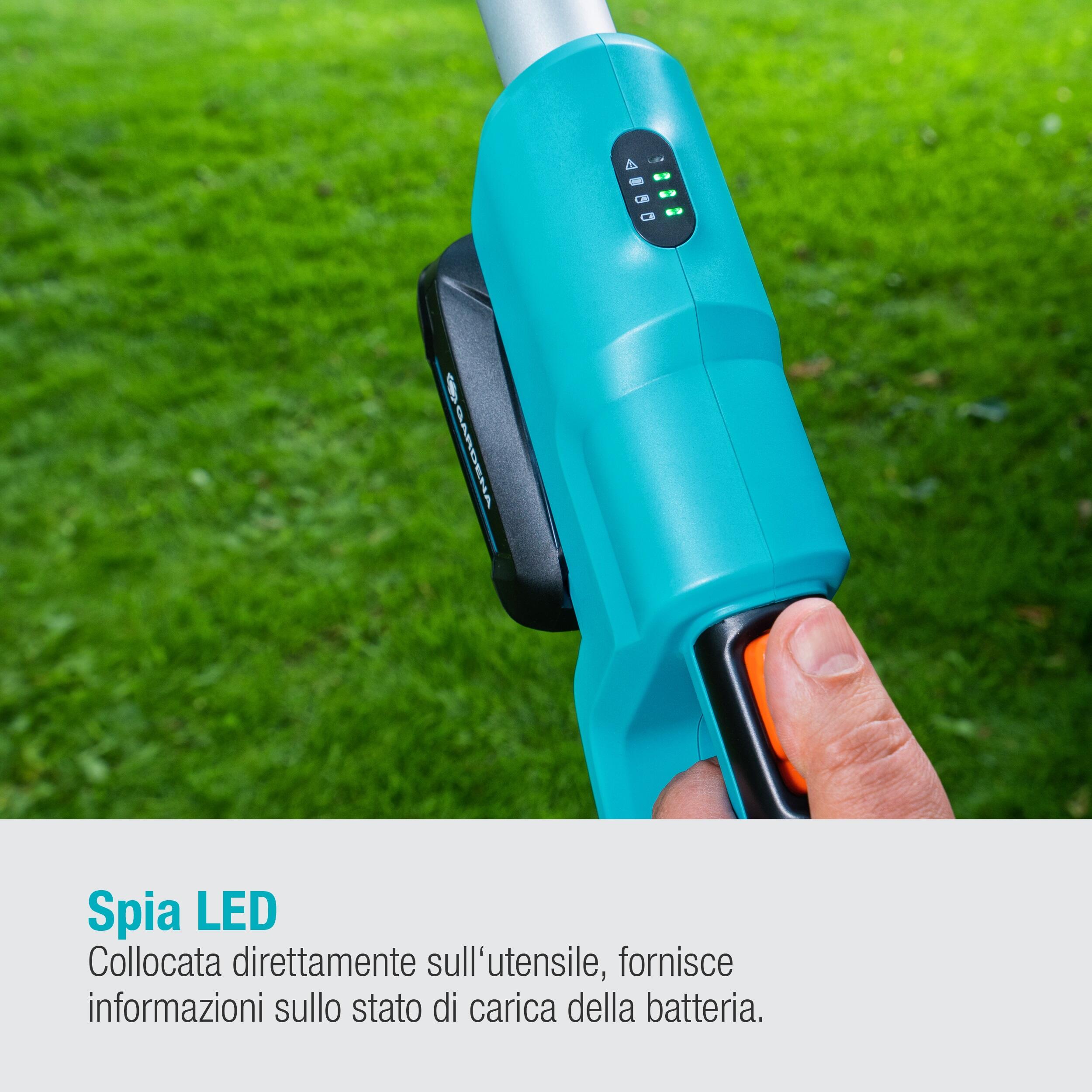Potatore telescopico a batteria GARDENA TCS POWER FOR ALL 18V barra da 20 cm, 1 batteria inclusa - 5