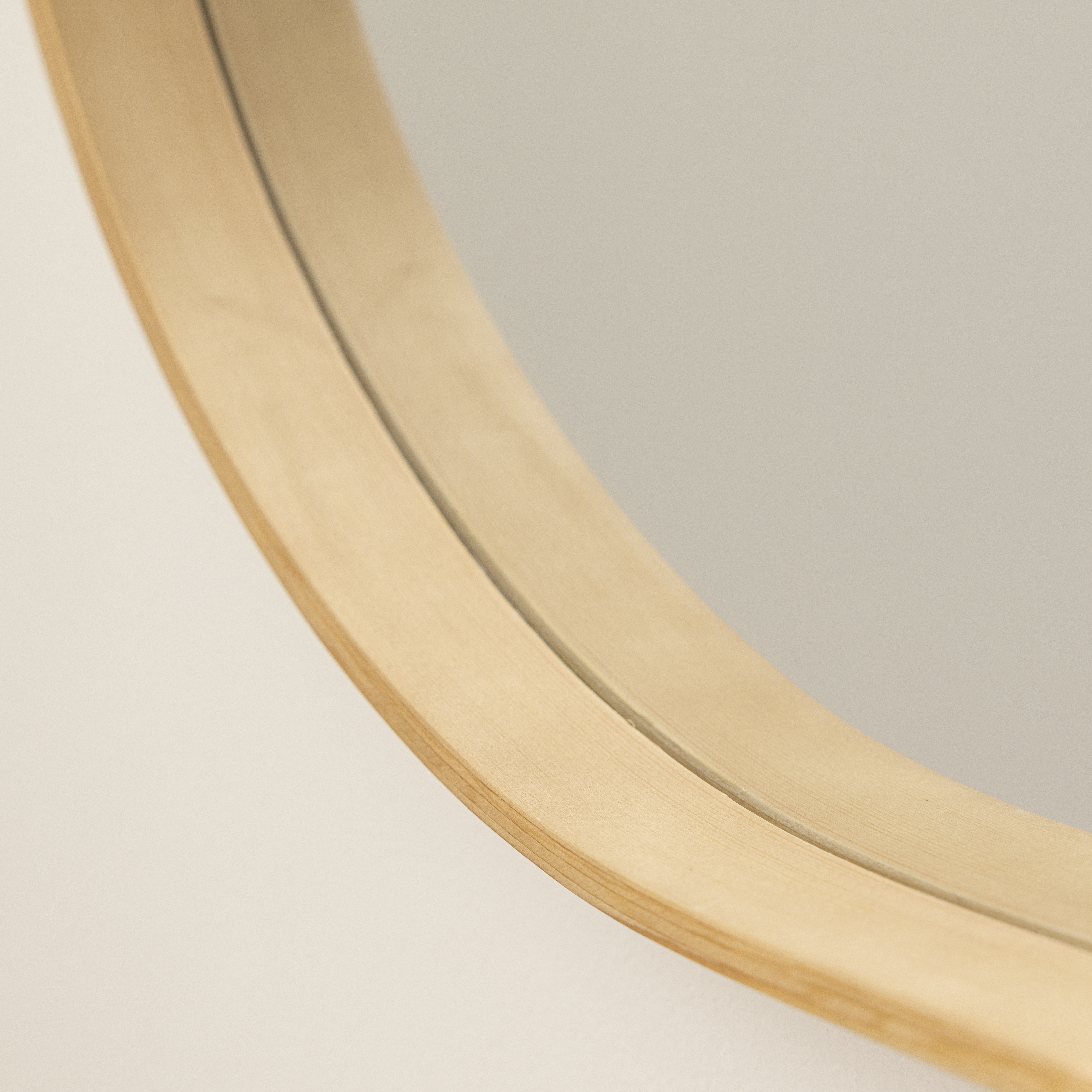 Miroir ovale bois naturel Nordik INSPIRE, l.42 x H.72 cm - 10