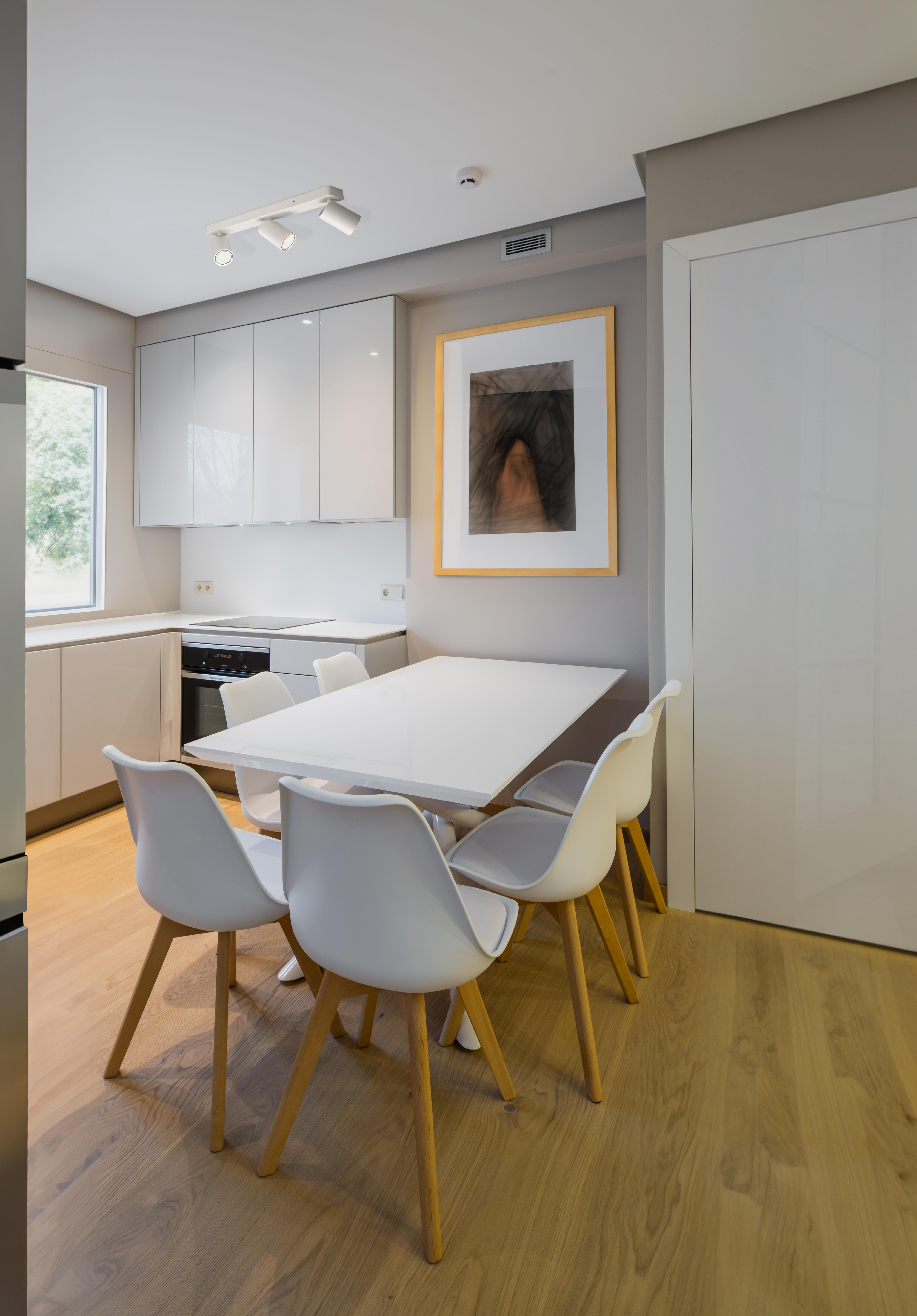 Barra de focos decorativos 3 luces GU10 de aluminio blanco Sal 45 cm  - 3