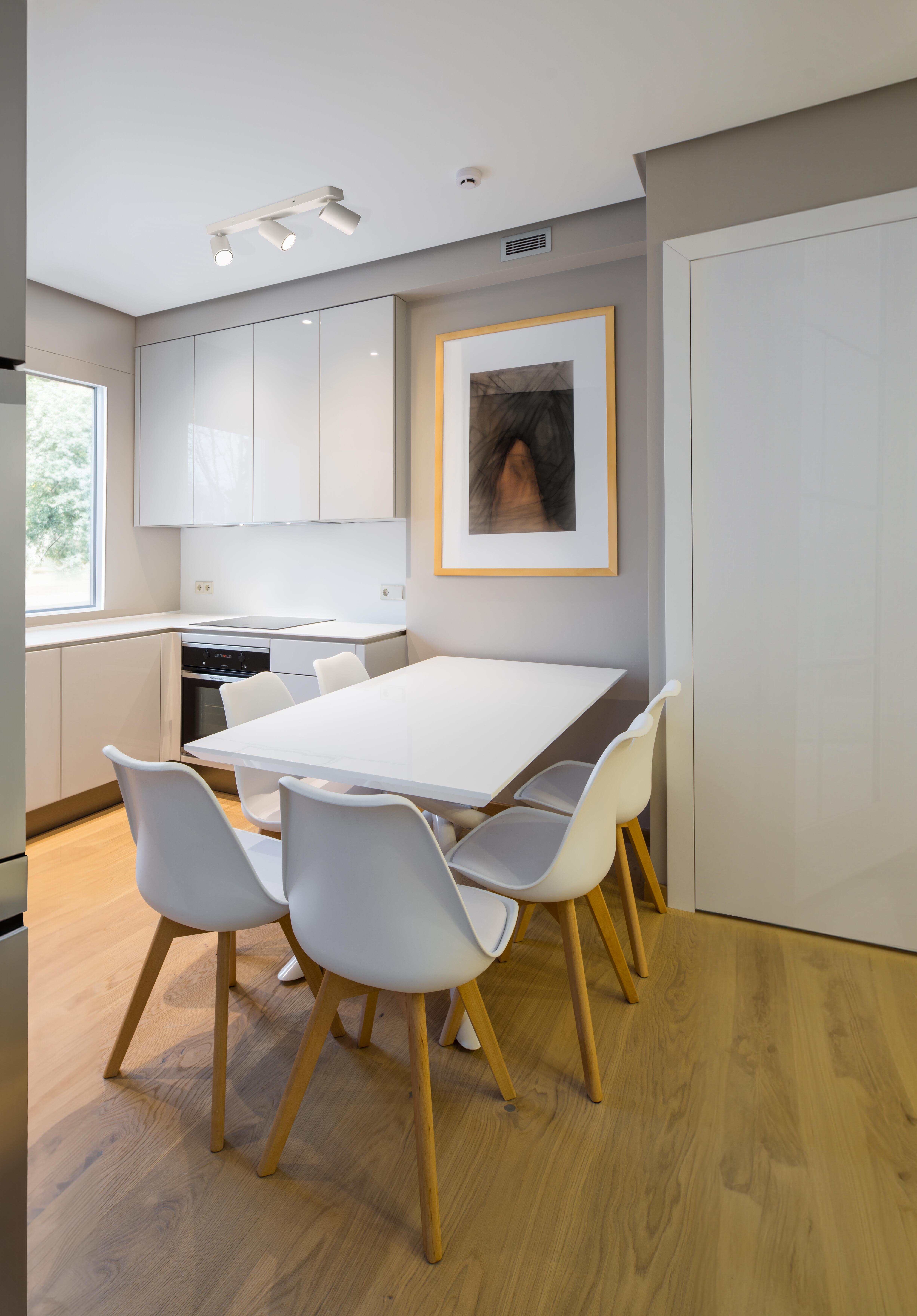 Barra de focos decorativos 3 luces GU10 de aluminio blanco Sal 45 cm  - 4