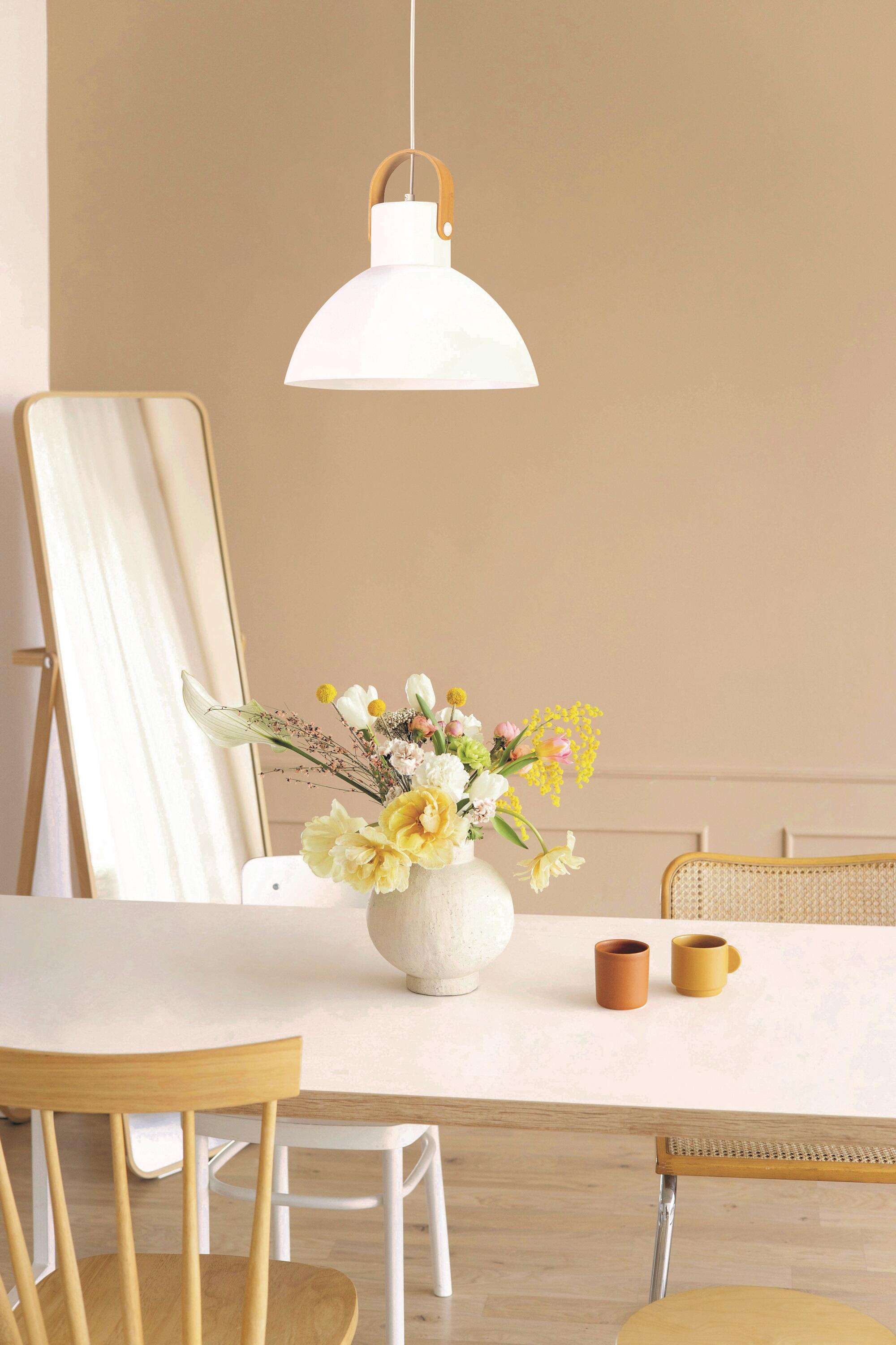 Candeeiro de teto suspenso SAM 1 LUZ E27 D39CM BRANCO - 2