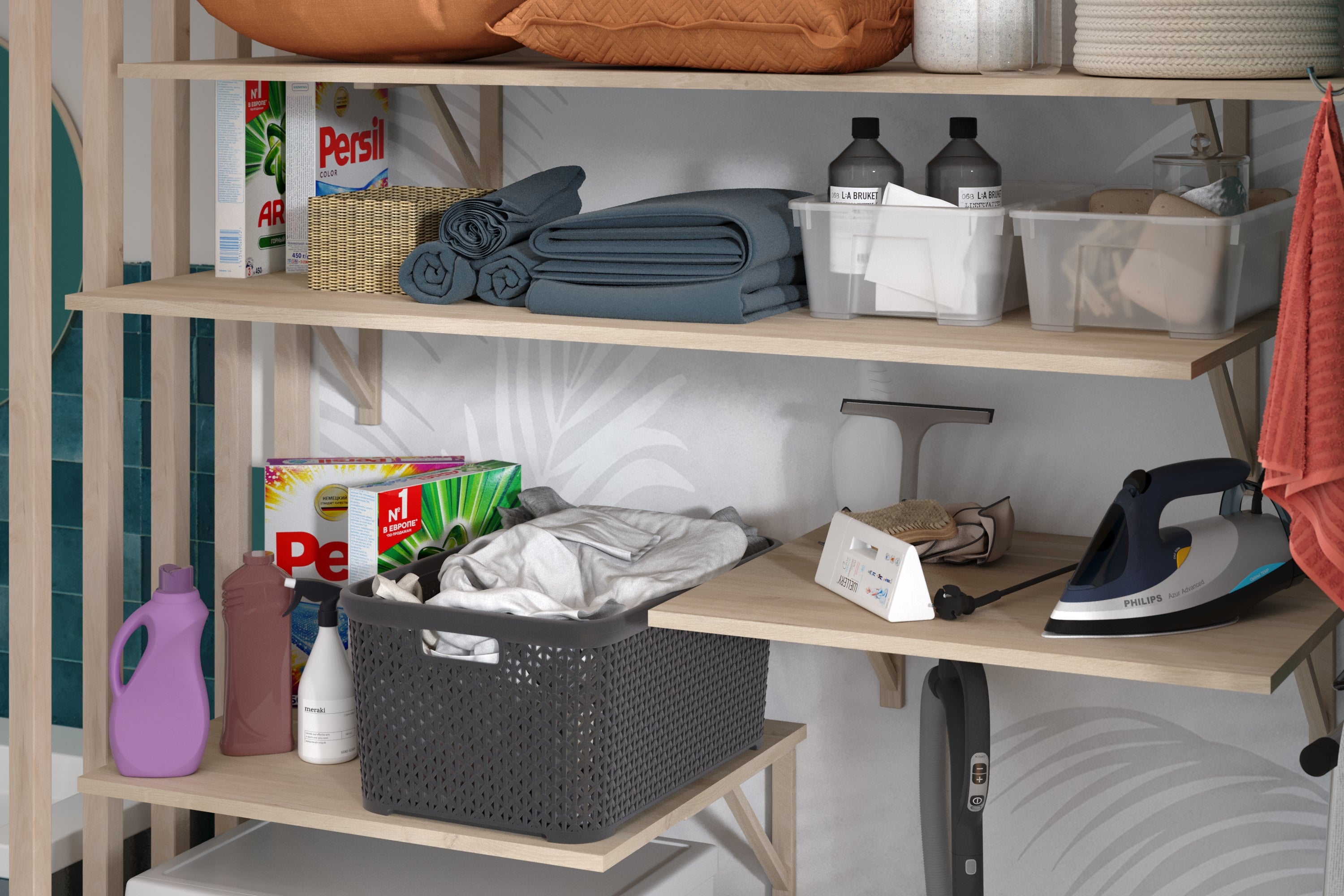 Tablette revêtu mélaminé, décor chêne Japon, L.250 x l.50 cm x Ep.18 mm - 13