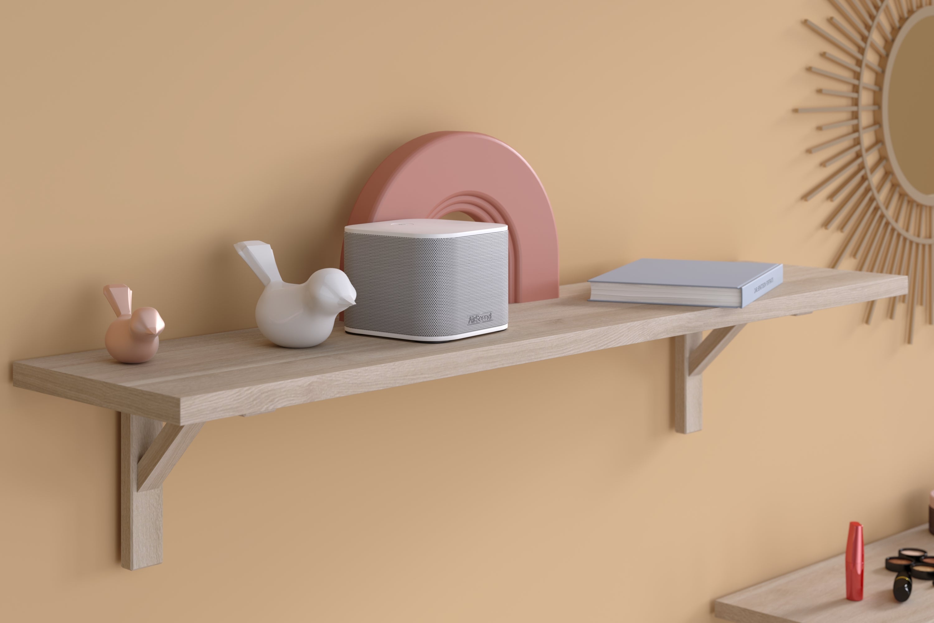 Tablette revêtu mélaminé, décor chêne Japon, L.250 x l.50 cm x Ep.18 mm - 6