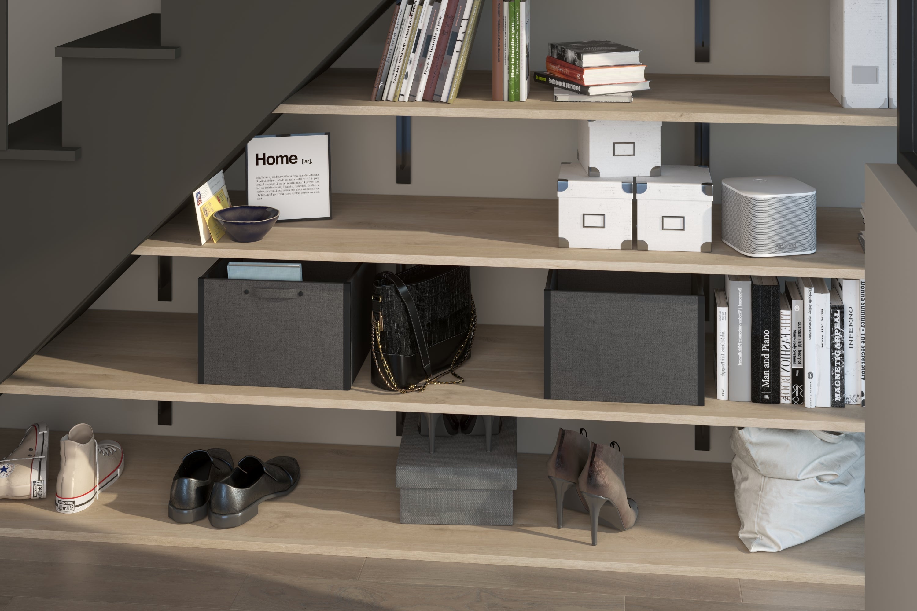 Tablette revêtu mélaminé, décor chêne Japon, L.250 x l.50 cm x Ep.18 mm - 9