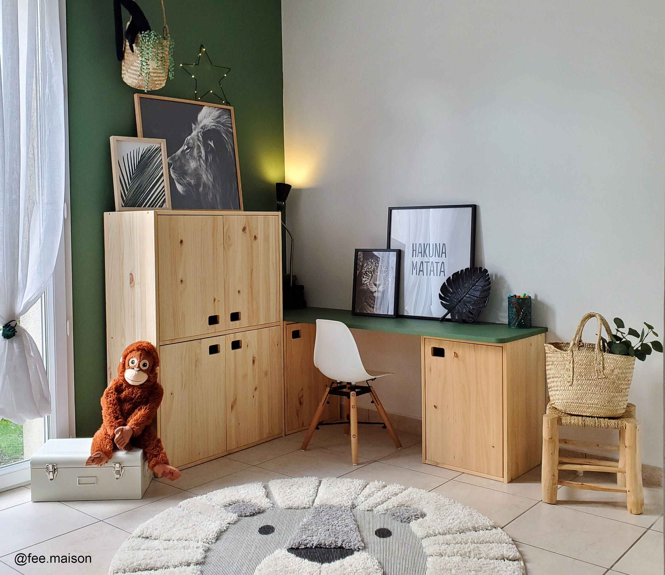 Estantería de madera en kit Dinamic de 70,8x105,4x33 cm y 50 kg max, por balda - 5