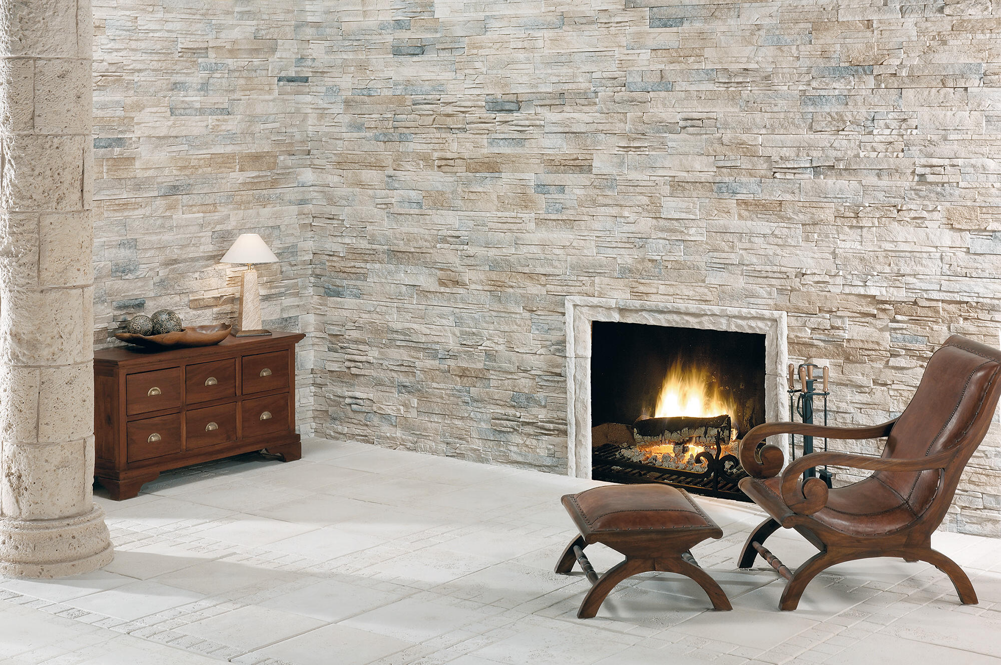 Revestimento de imitação pedra natural VARADERO TORCAZ 0.5M² - 5