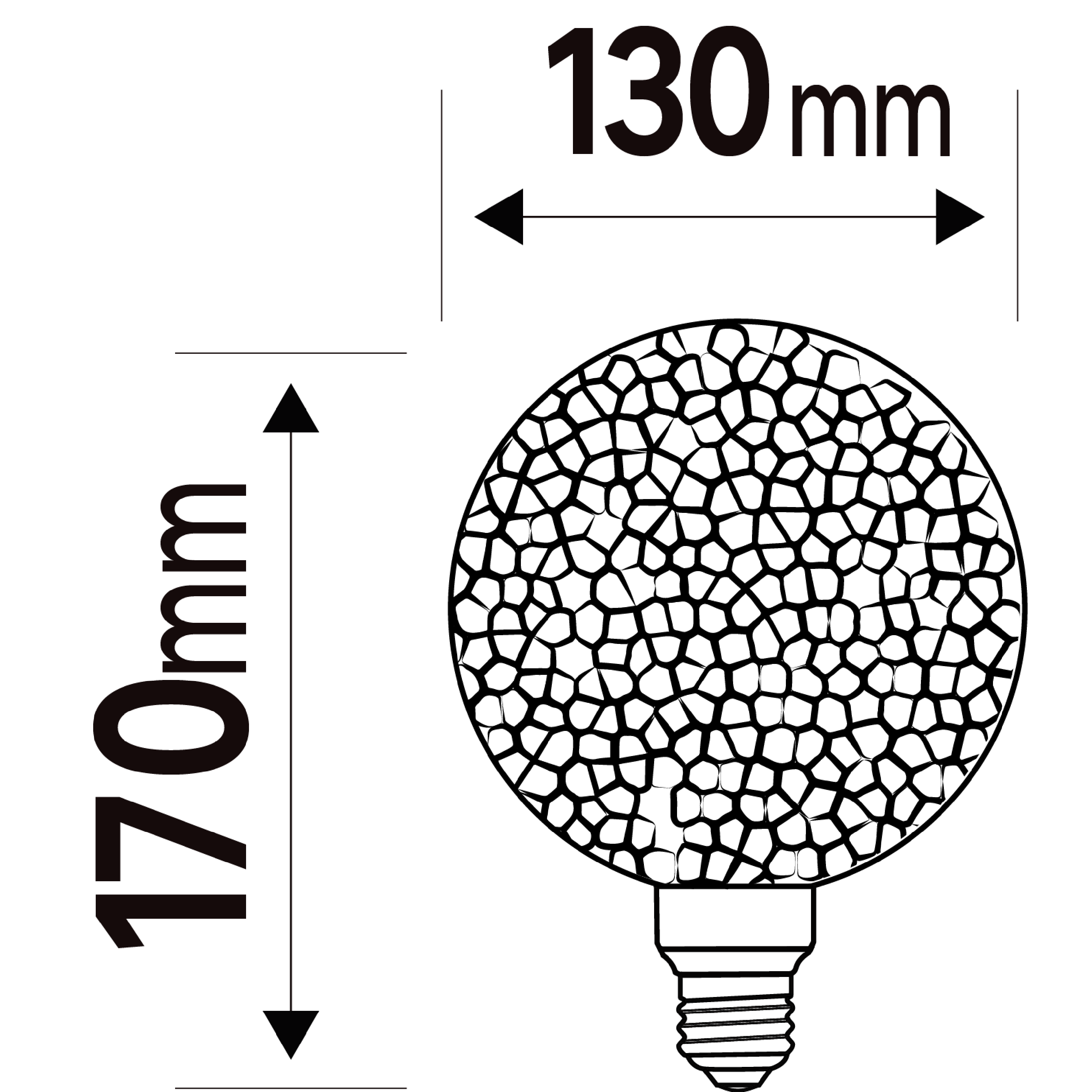 Żarówka dekoracyjna LED E27 Mosaic 4 W 320 lm Lexman - 4
