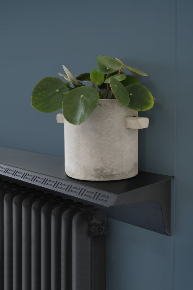 Tablette déflecteur de chaleur radiateur, 70cm, EQUINOXE VOJE, noir sable