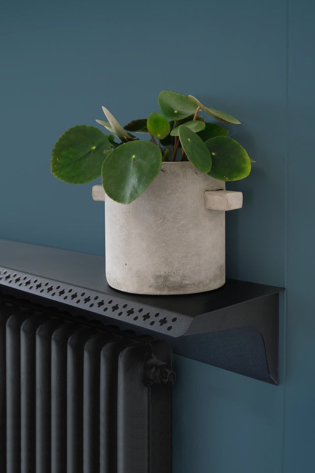 Tablette déflecteur de chaleur radiateur, 90cm, VINTAGE VOJE, noir sable