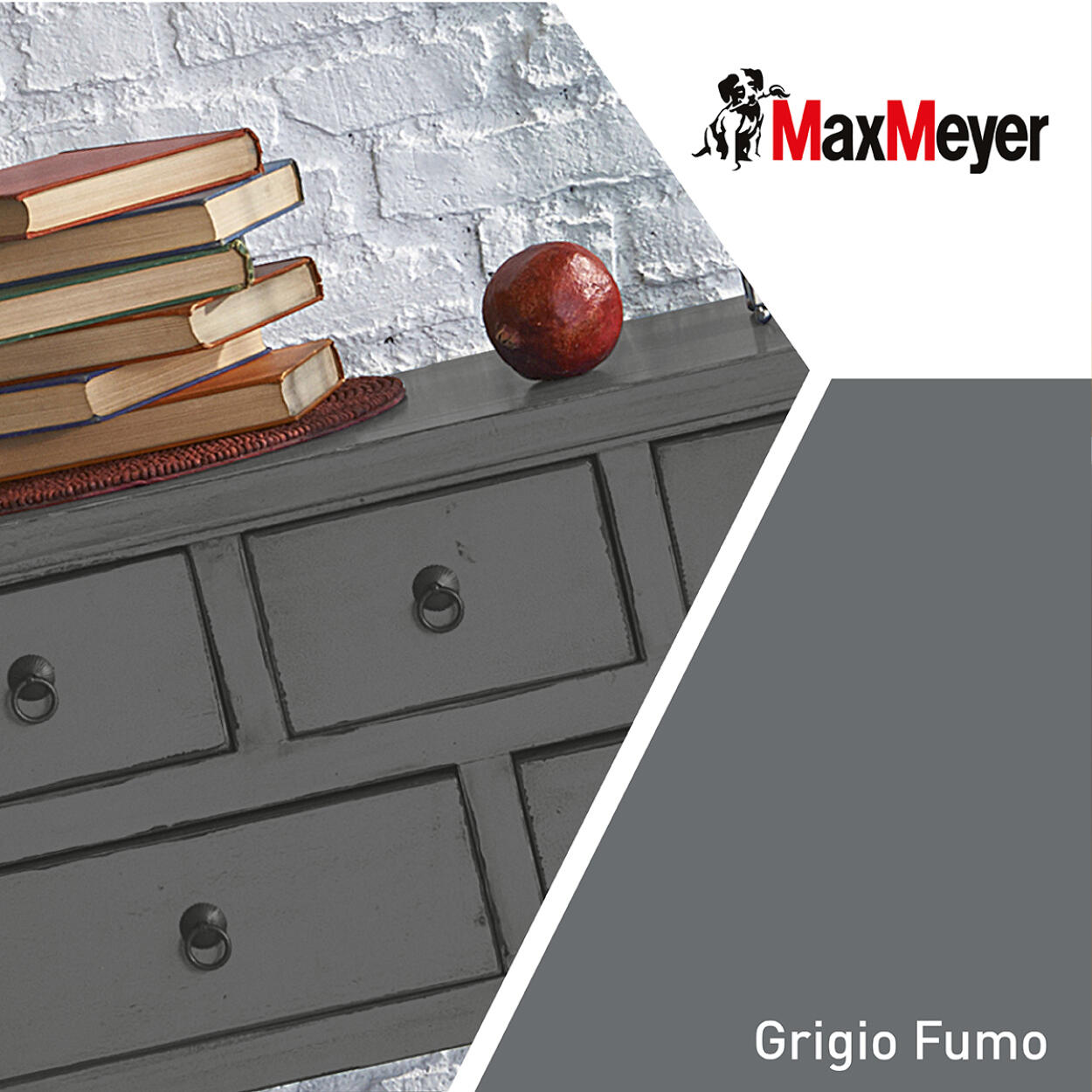 Vernice da esterno per plastica MAXMEYER poliuretanico grigio fumo satinato, 0.75 l - 2