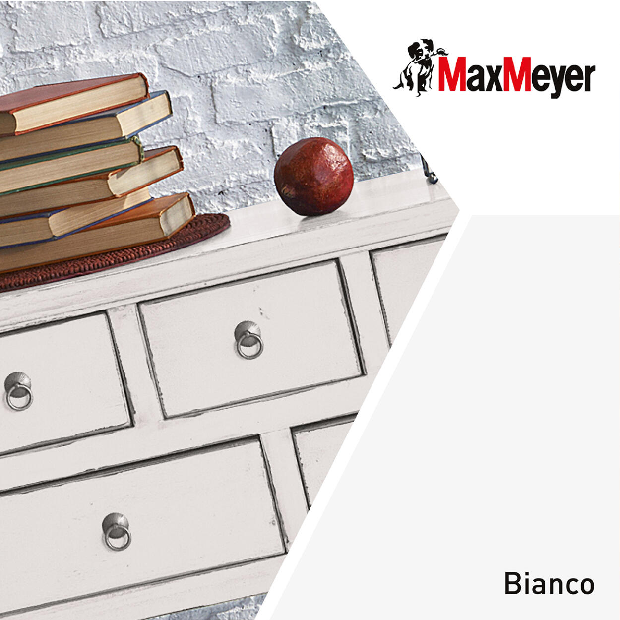 Vernice da esterno per plastica MAXMEYER poliuretanico bianco satinato, 0.75 l - 2