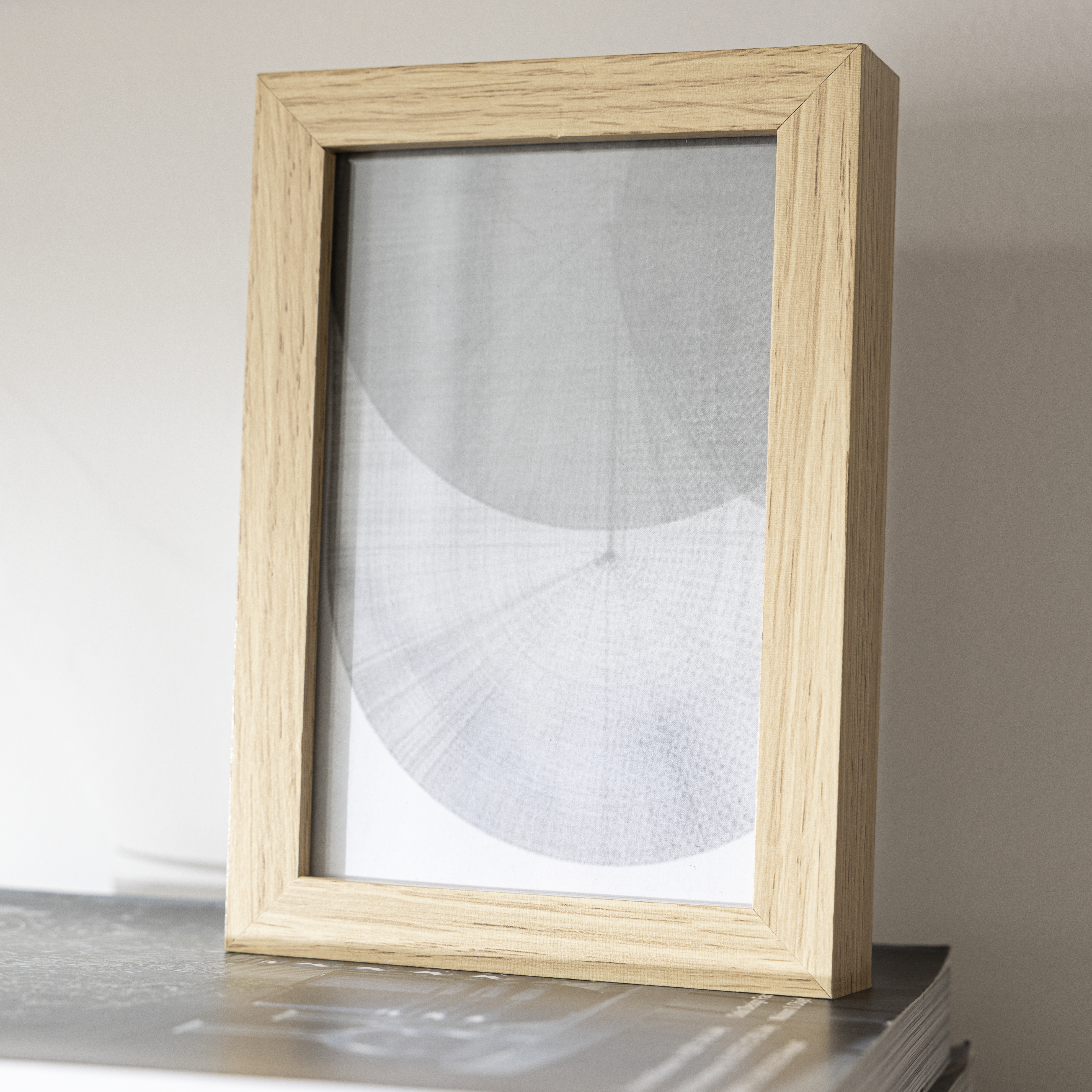 Cadre Milo, H.15 x l.10 cm chêne clair, INSPIRE - 2