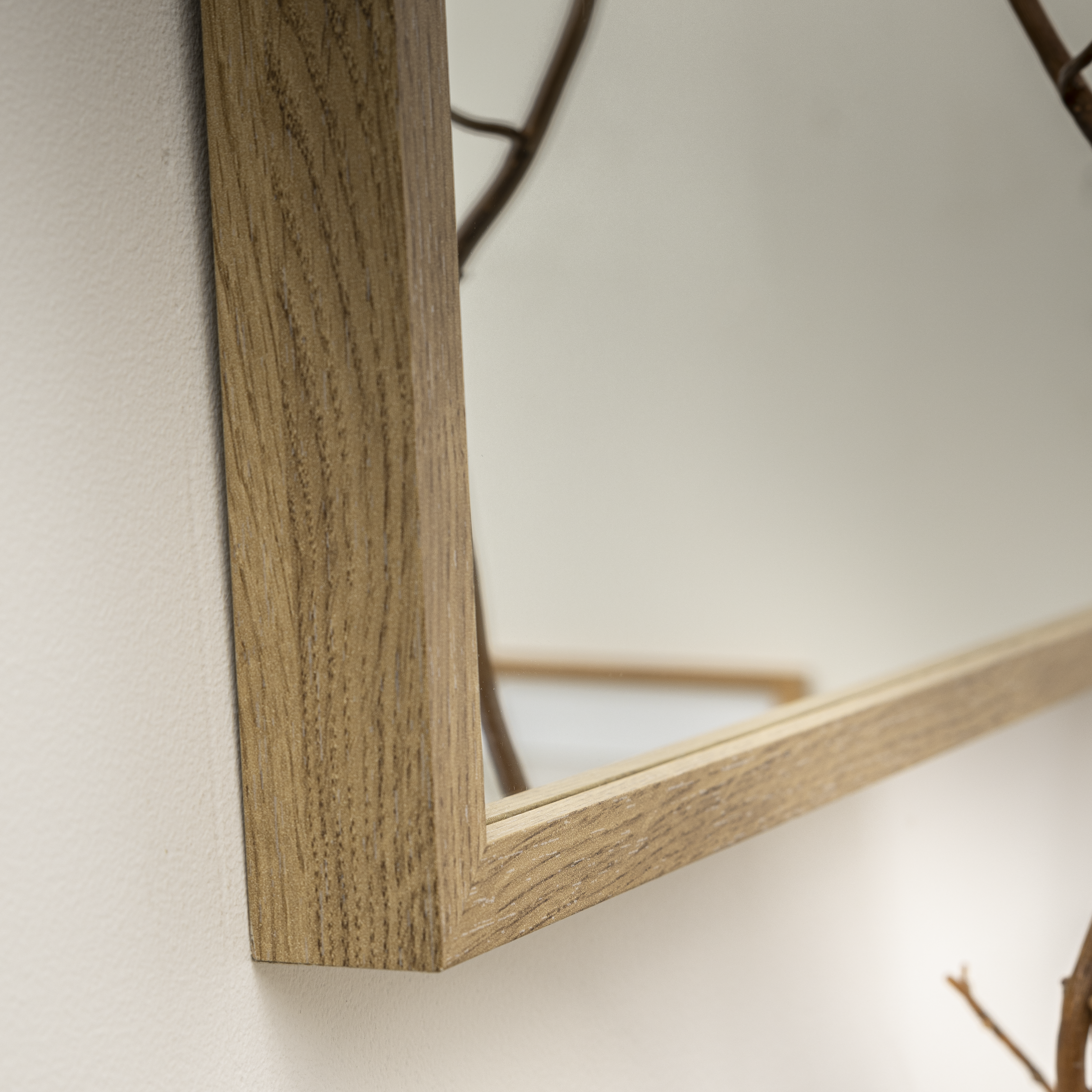 Lustro Milo dąb brązowe 32 x 122 cm Inspire - 11