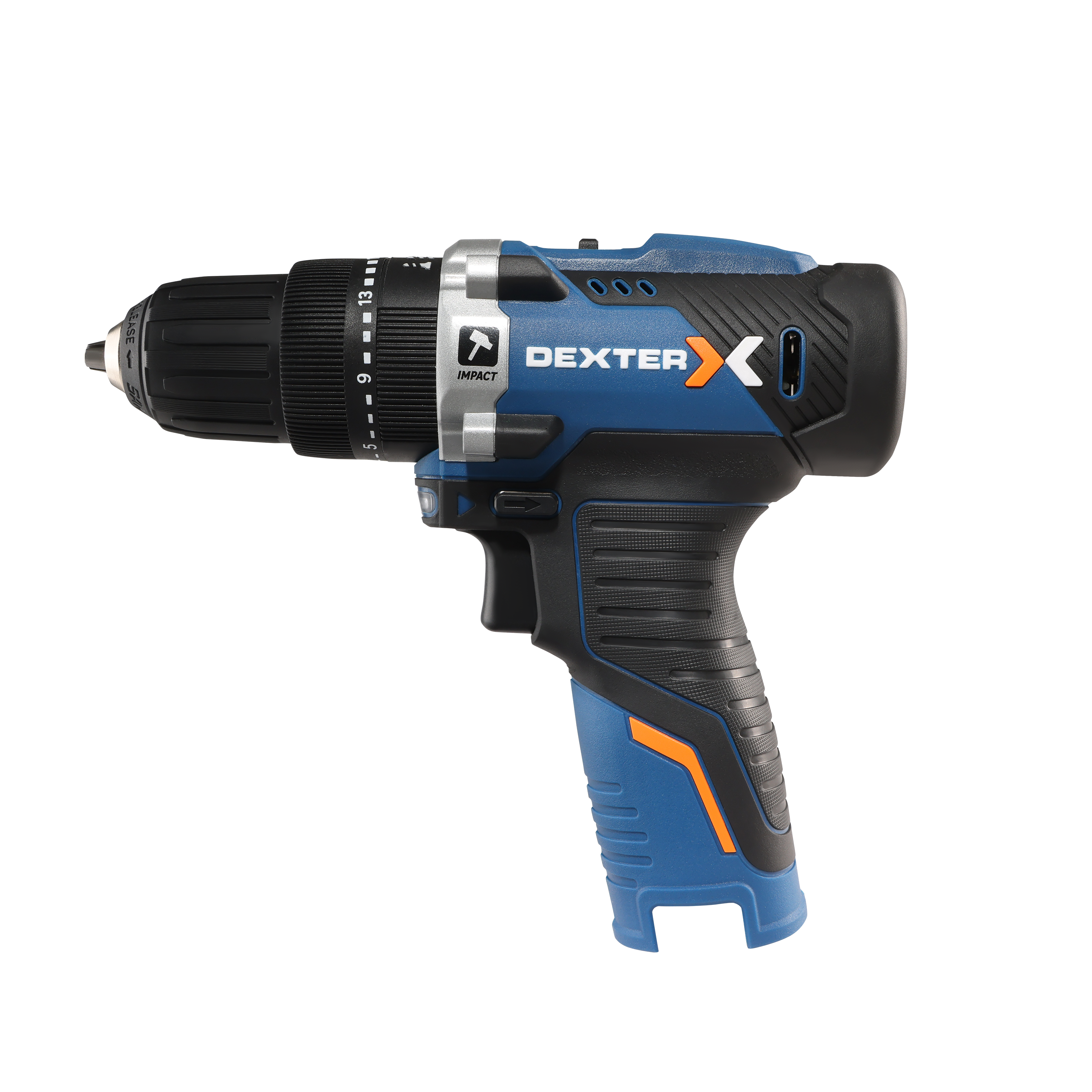 Wiertarko-wkrętarka udarowa 12V 30Nm 2+4Ah + ładowarka DEXTER - 8