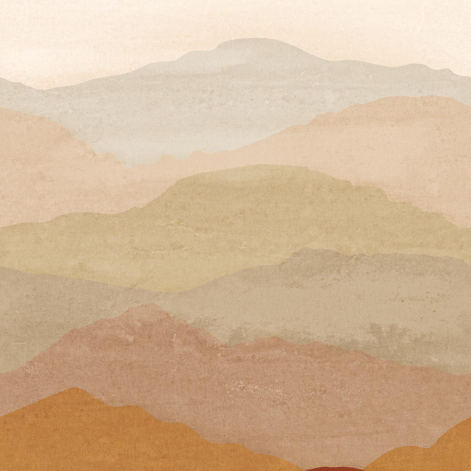 Papier peint panoramique Montagne Jura marron l.159 x H.280 cm - 2