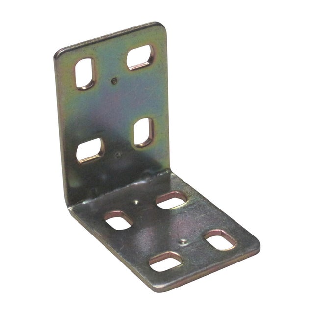 Piastra angolare STANDERS in acciaio zincato grigio L 42 x H 30 X Sp 2 mm 4 pezzi