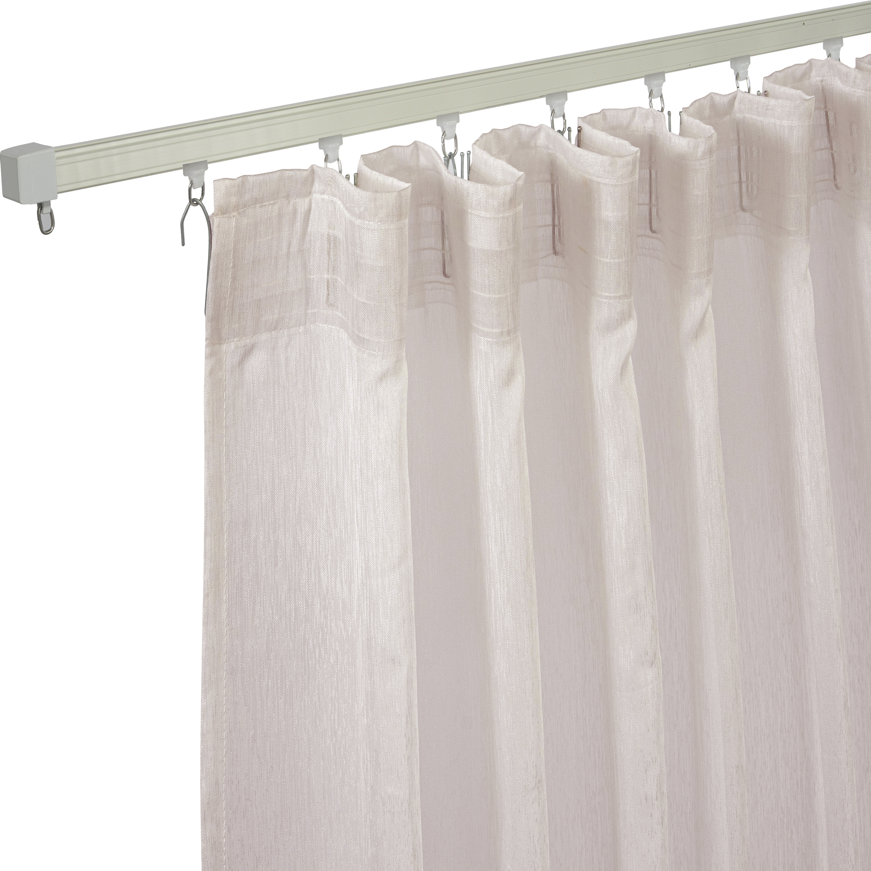 Tenda Voile Softy beige, fettuccia e passanti nascosti 200x280 cm INSPIRE - 16