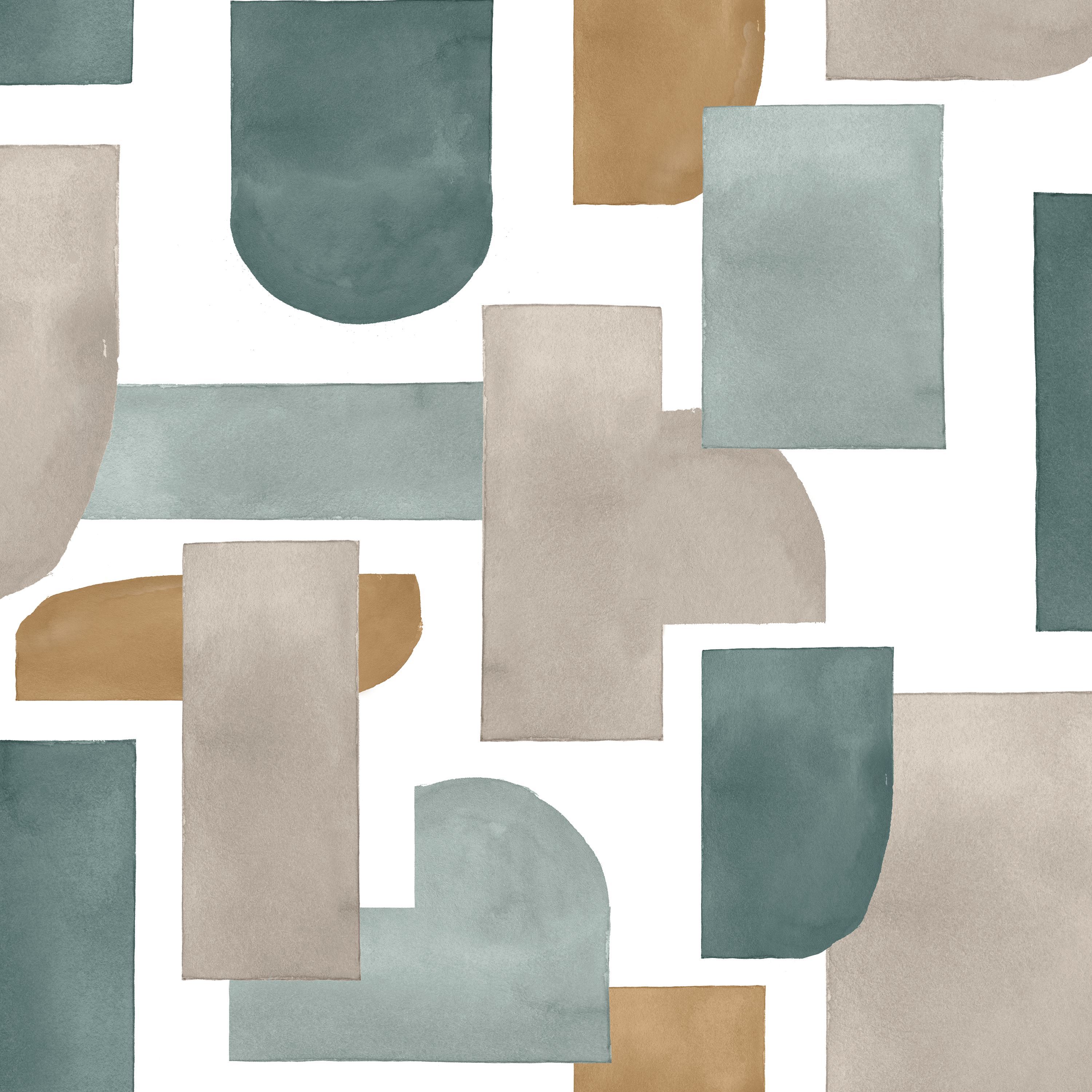 Carta da parati Inspire Josie verde salvia, marrone grigio, 53 cm x 10.05 m - 2