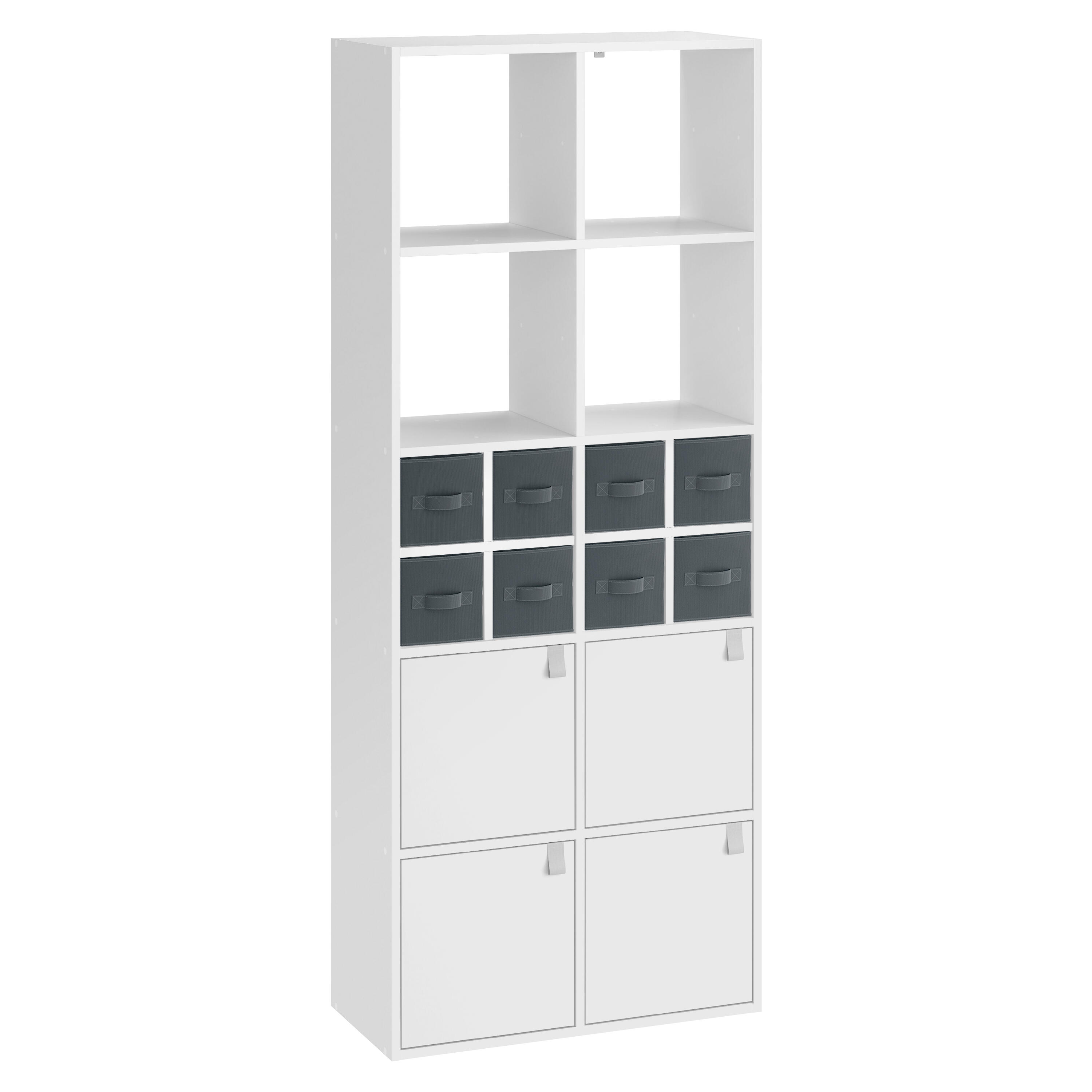 Estante spaceo kub branco 170.6x7x31.7 cm - 2
