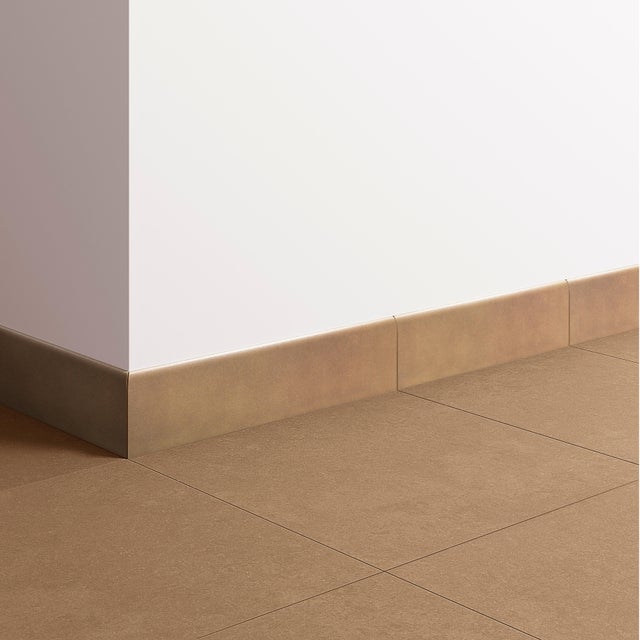 Piastrella battiscopa Firenze in gres naturale marrone opaco L 33.3 x H 8 cm x Sp 8 mm confezione da 1 ml